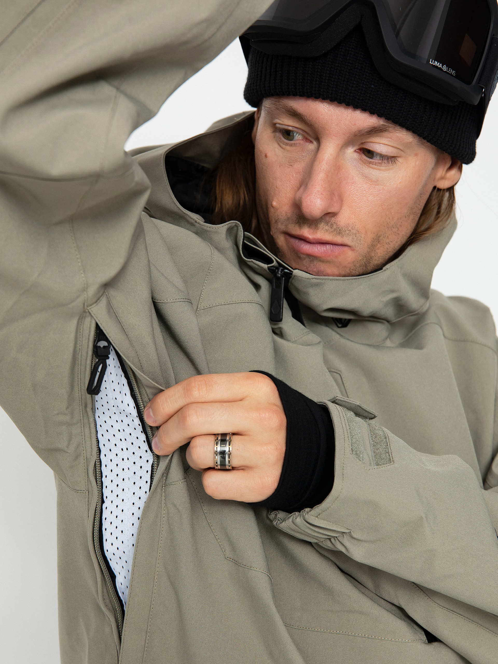 Férfi Volcom Brighton Pullover Snowboard dzseki (light military)