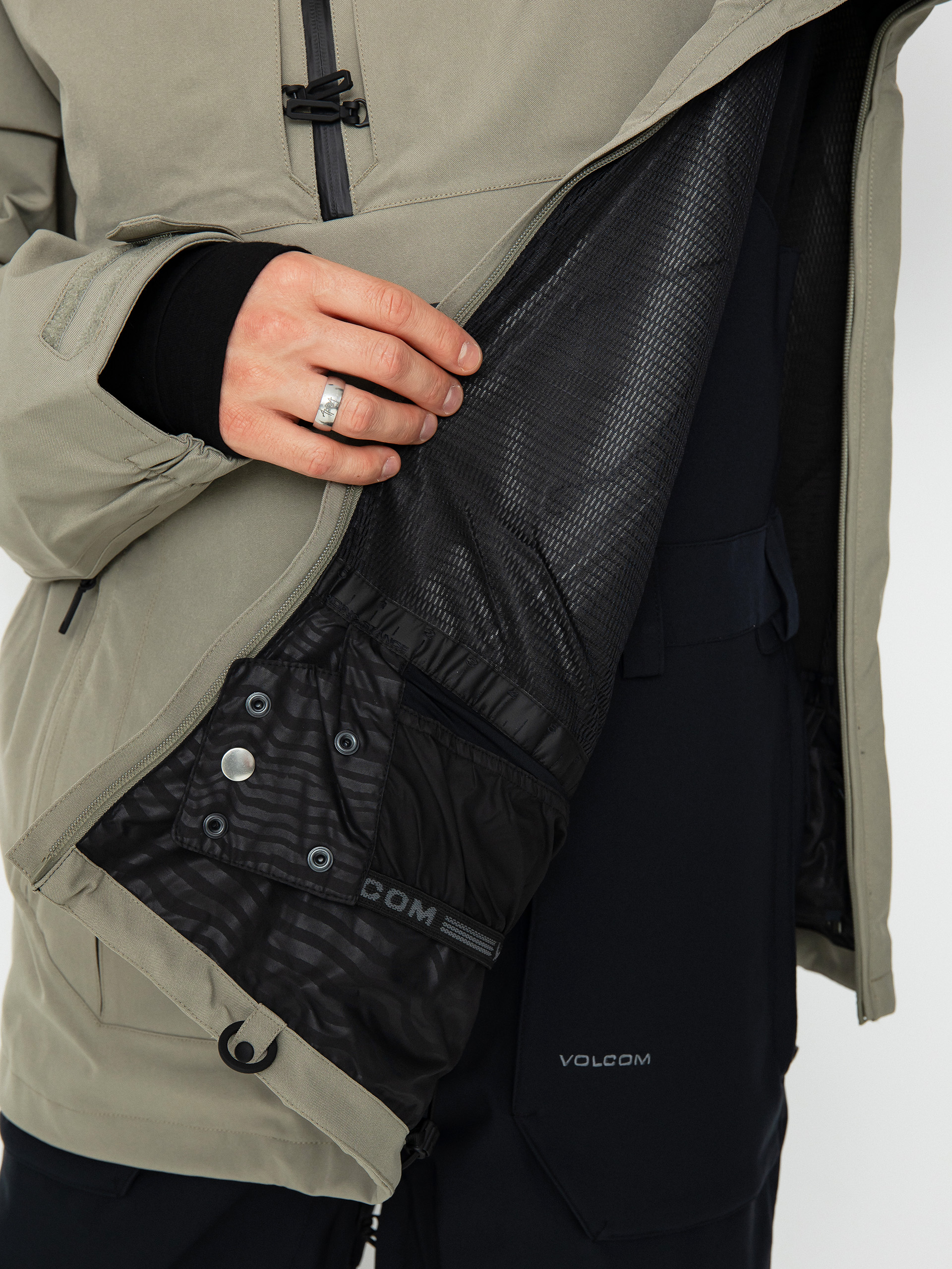 Férfi Volcom Brighton Pullover Snowboard dzseki (light military)