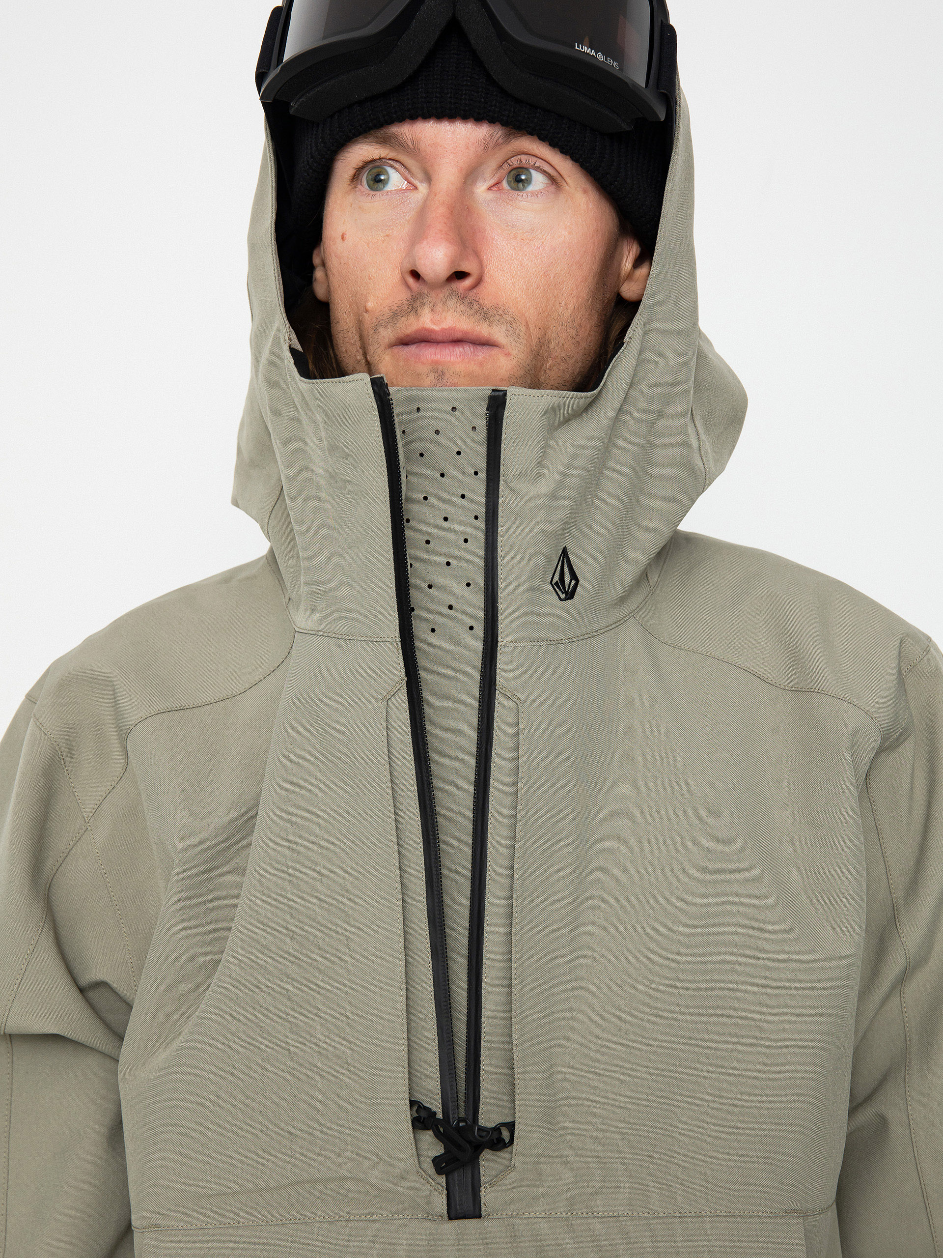 Férfi Volcom Brighton Pullover Snowboard dzseki (light military)