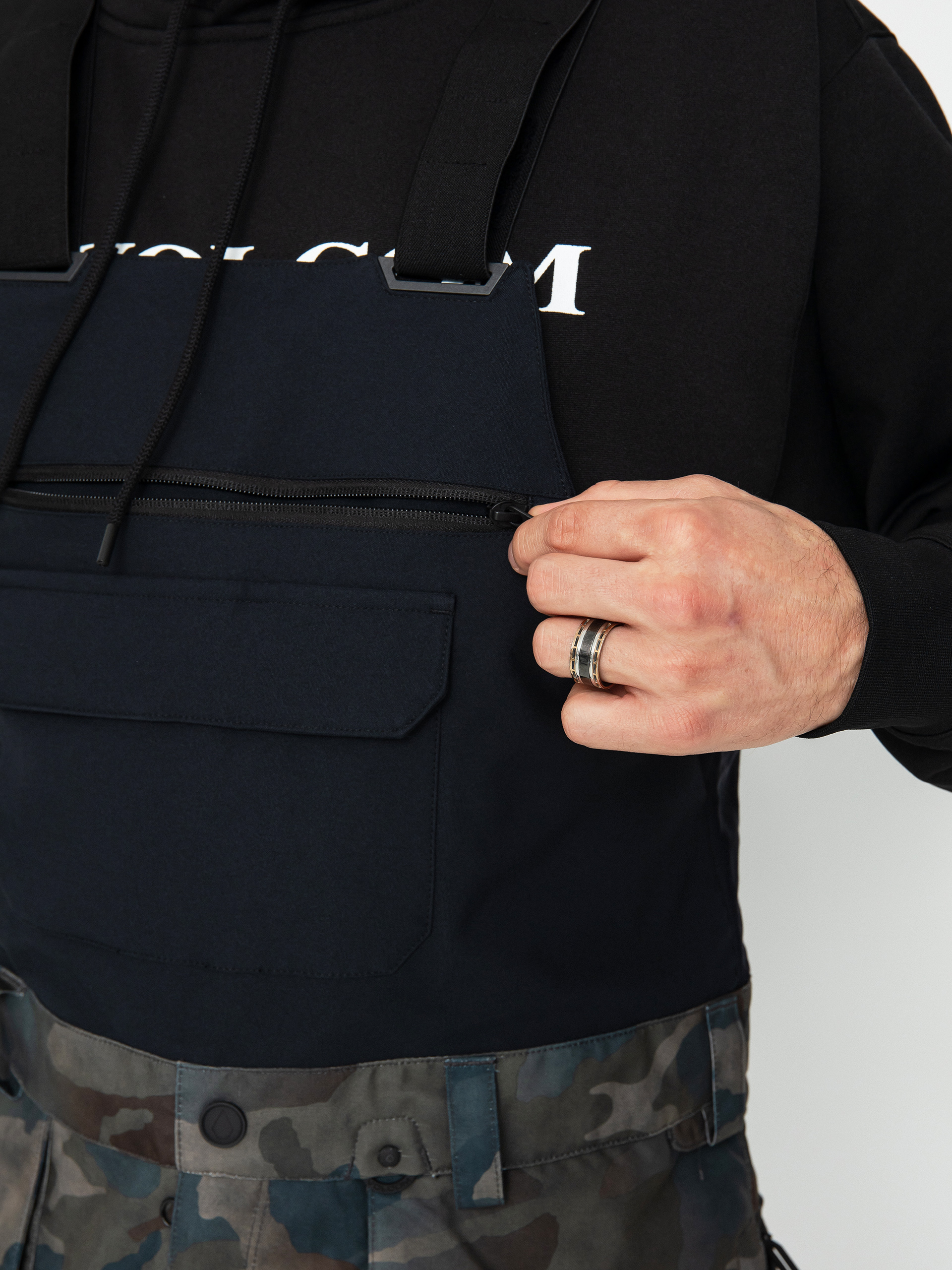 Férfi Volcom Roan Bib Overall Snowboard nadrág (cloudwash camo)