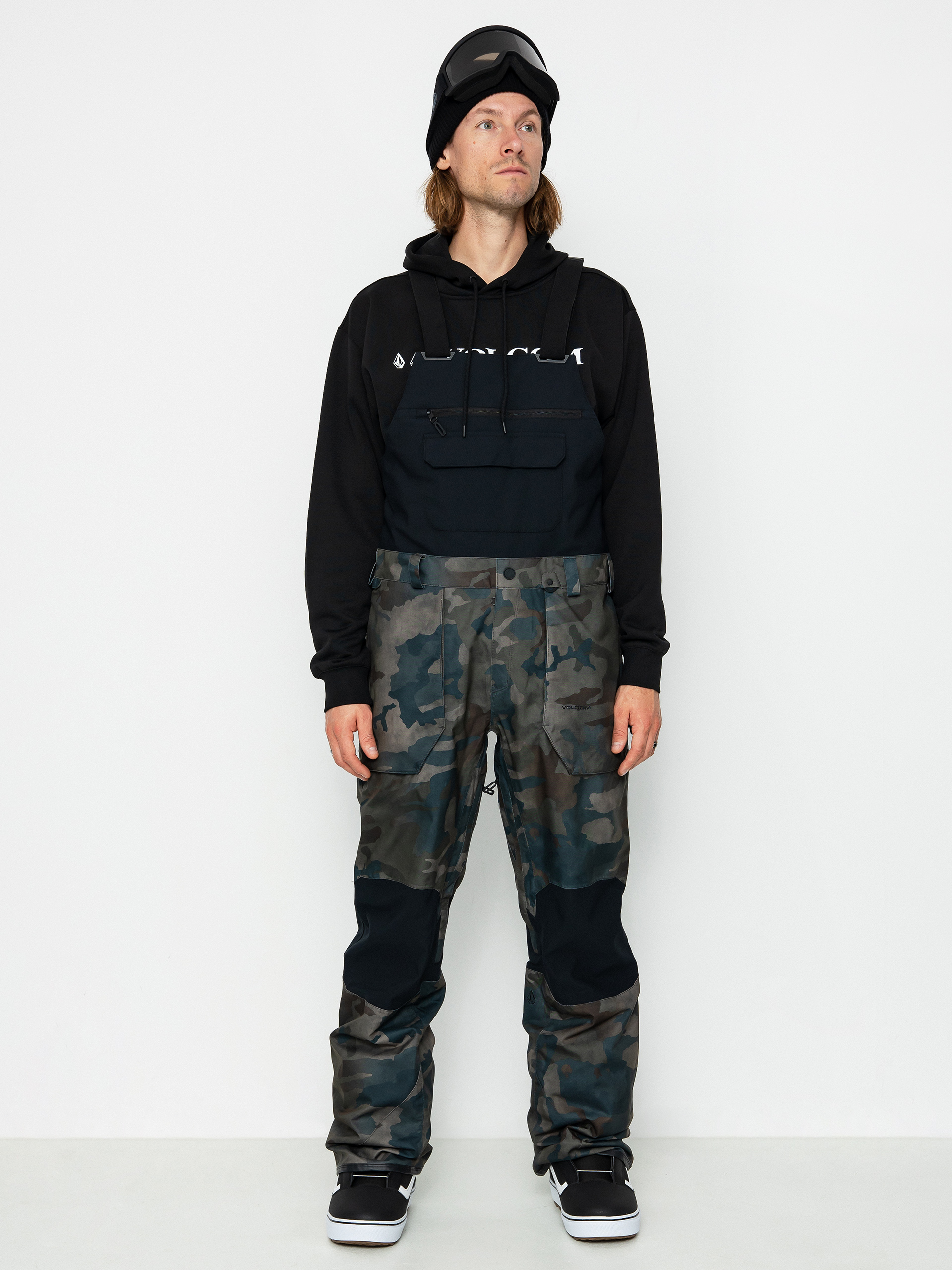 Férfi Volcom Roan Bib Overall Snowboard nadrág (cloudwash camo)