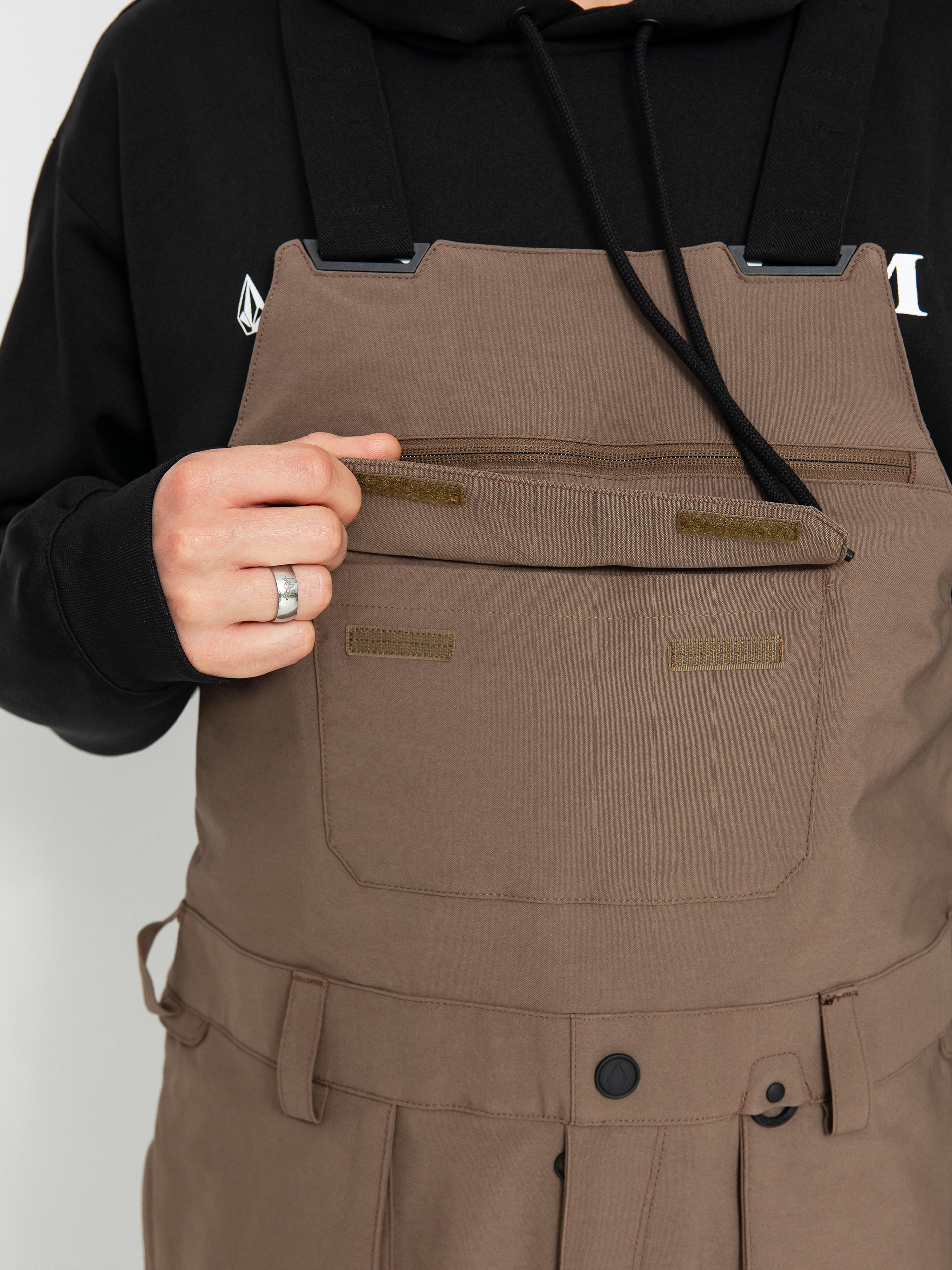 Férfi Volcom Roan Bib Overall Snowboard nadrág (teak)