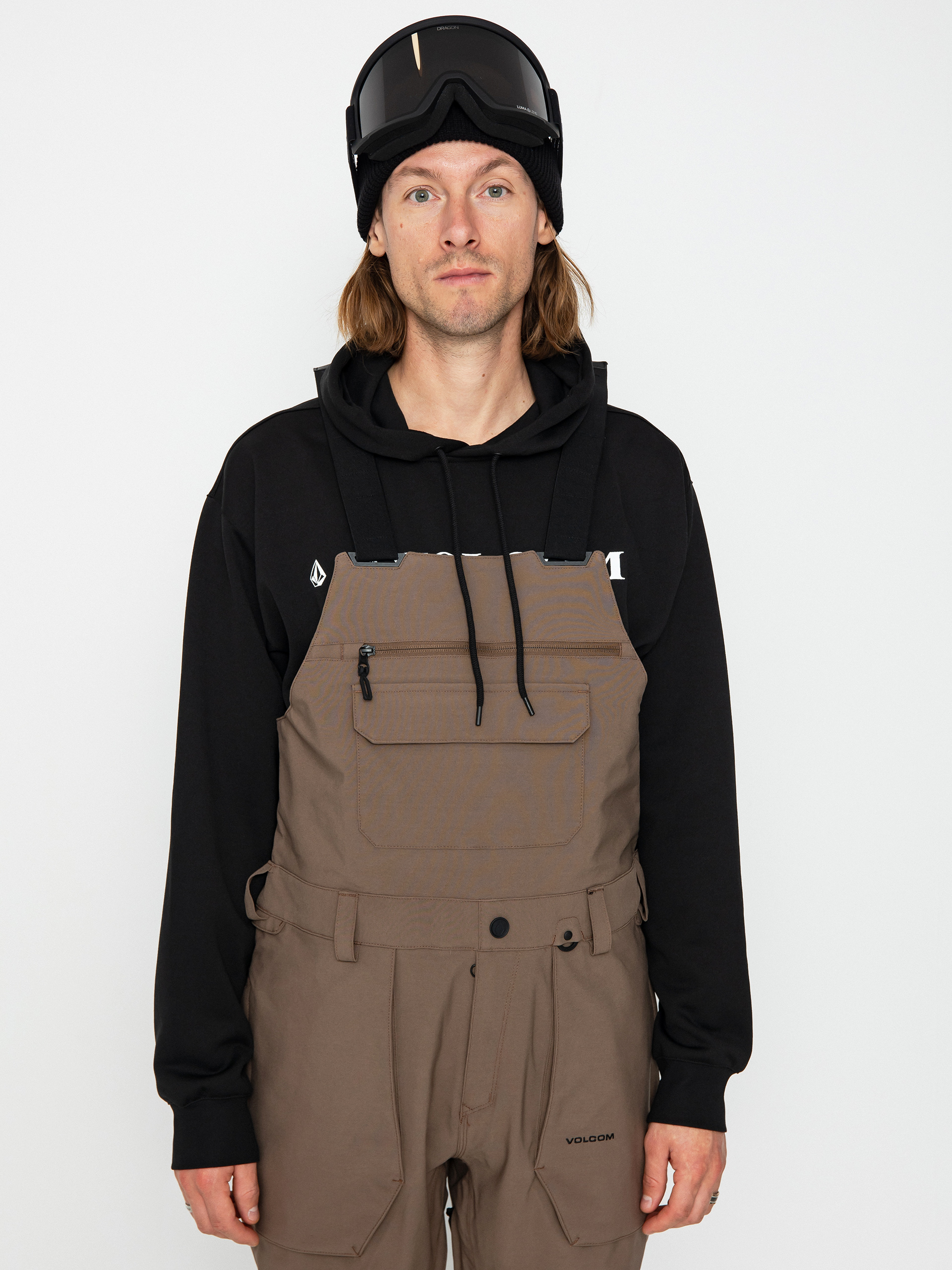 Férfi Volcom Roan Bib Overall Snowboard nadrág (teak)