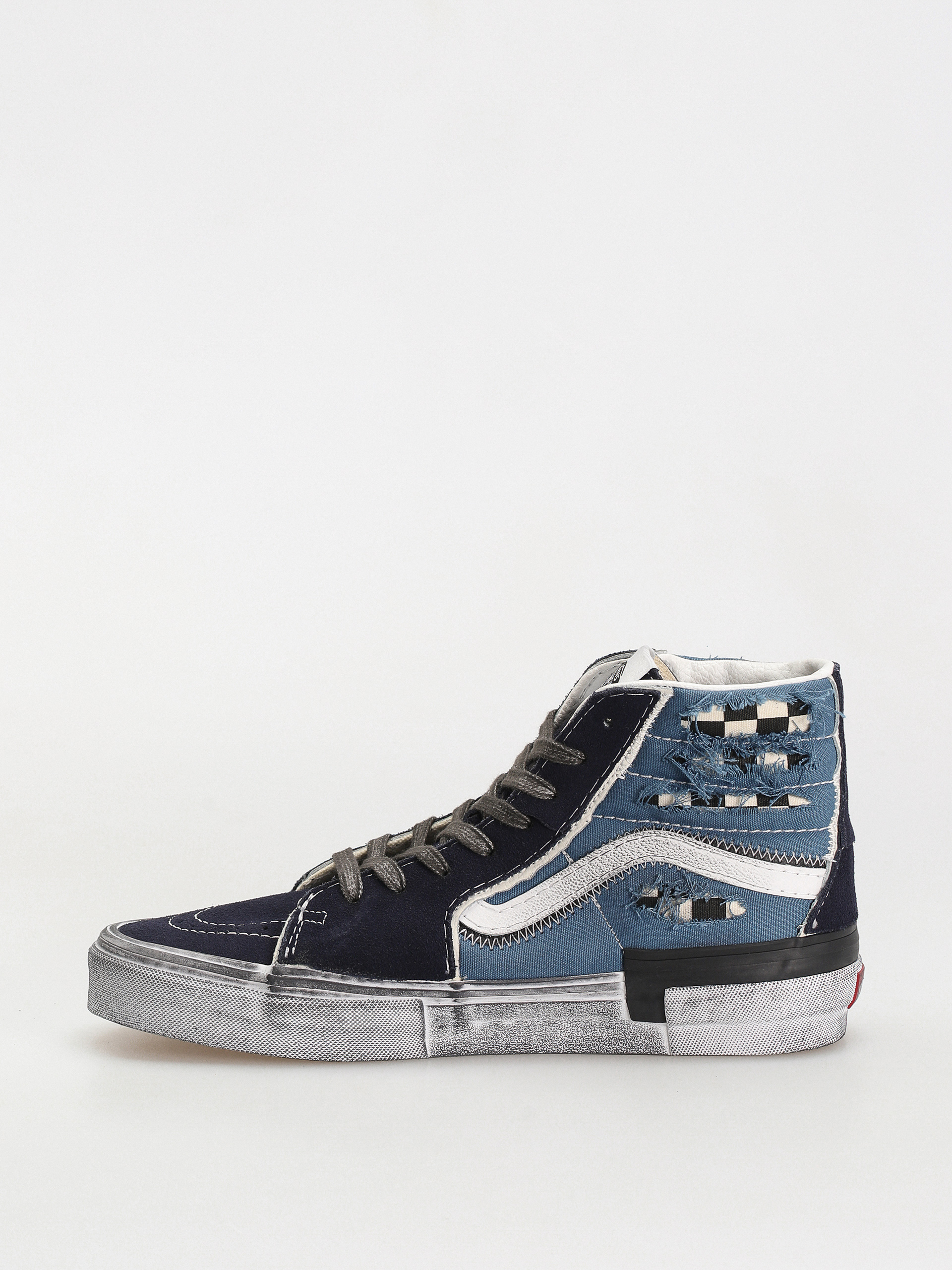 Vans Sk8 Hi Reconstruct Cipők (stressed check navy/stv navy)