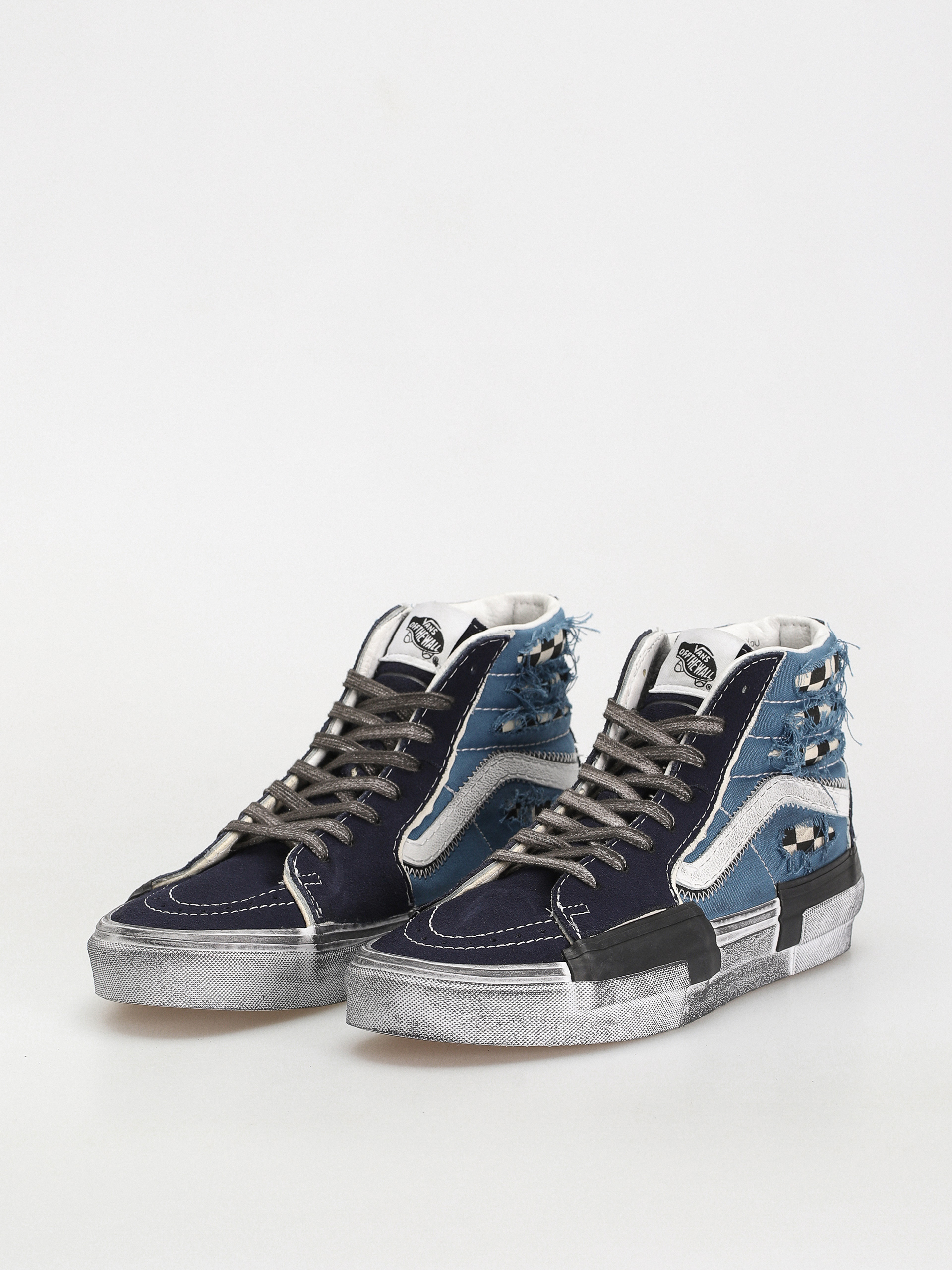 Vans Sk8 Hi Reconstruct Cipők (stressed check navy/stv navy)