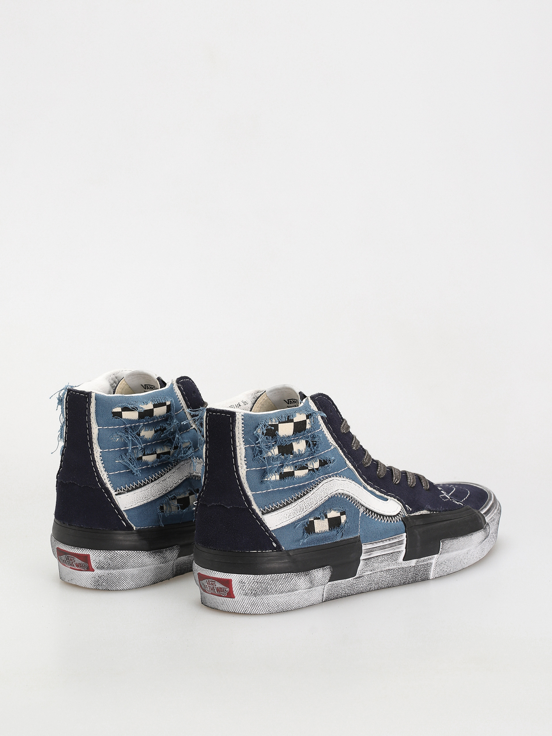 Vans Sk8 Hi Reconstruct Cipők (stressed check navy/stv navy)