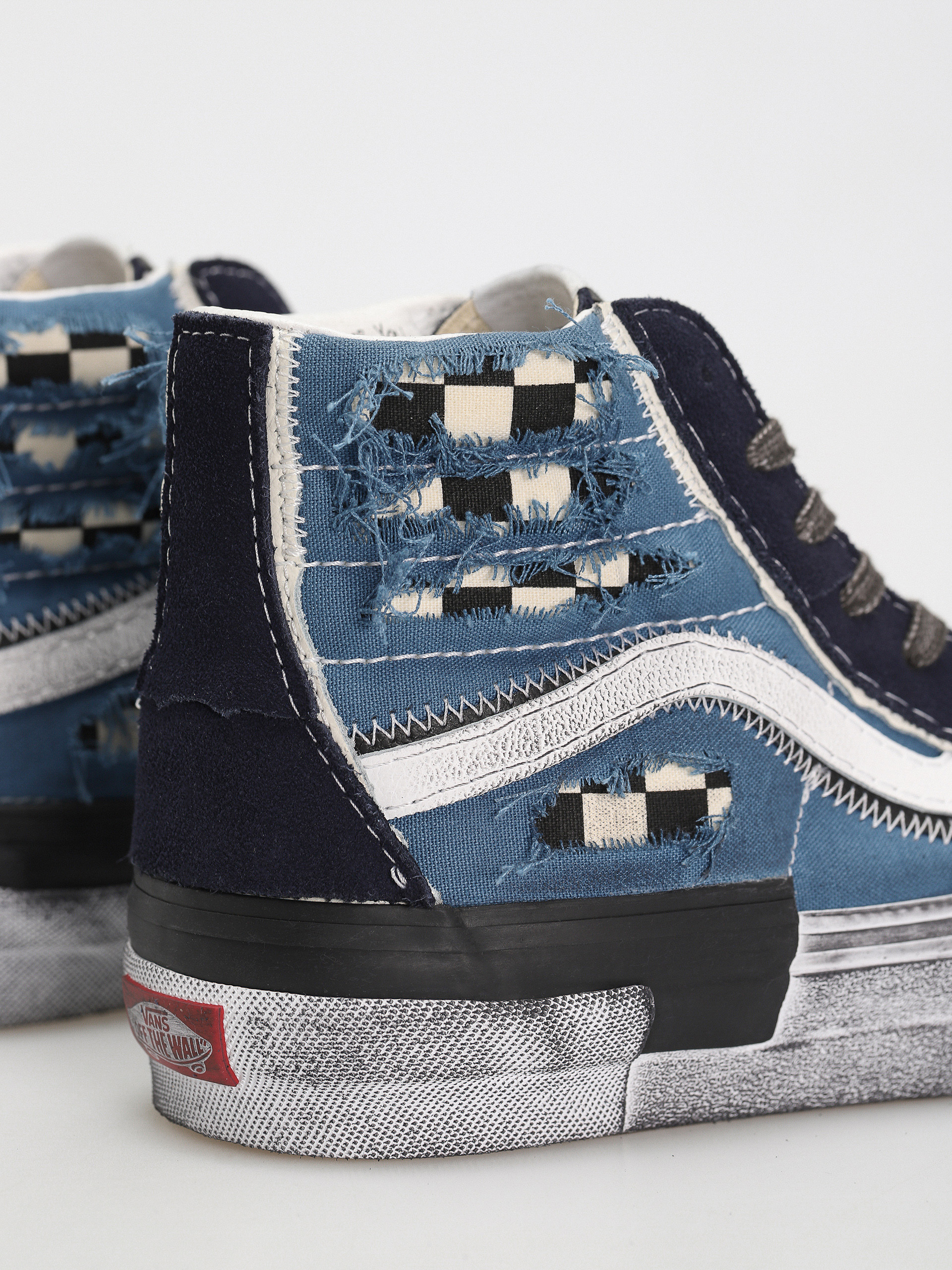 Vans Sk8 Hi Reconstruct Cipők (stressed check navy/stv navy)