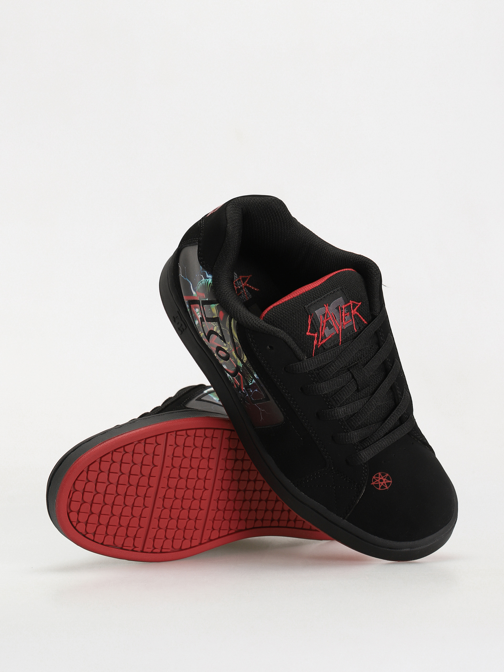 DC X Slayer Net Cipők (black/red)
