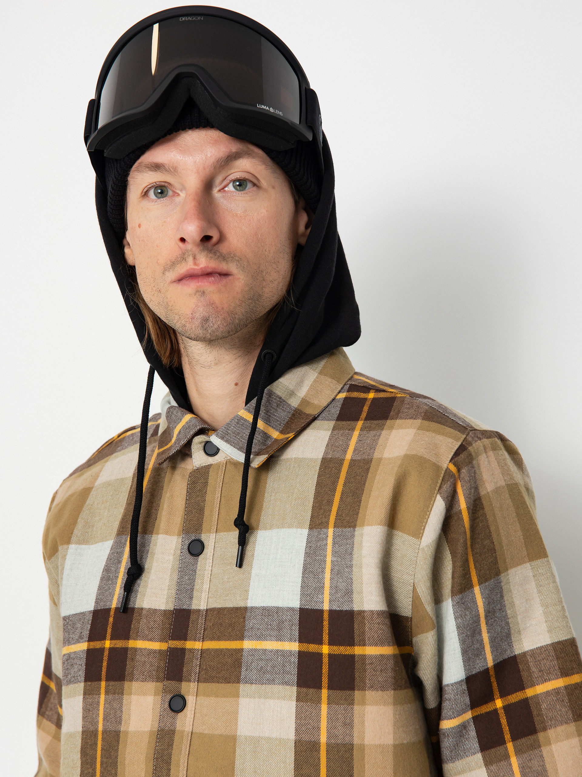 Férfi Volcom Ins Riding Flannel Snowboard dzseki (khakiest)