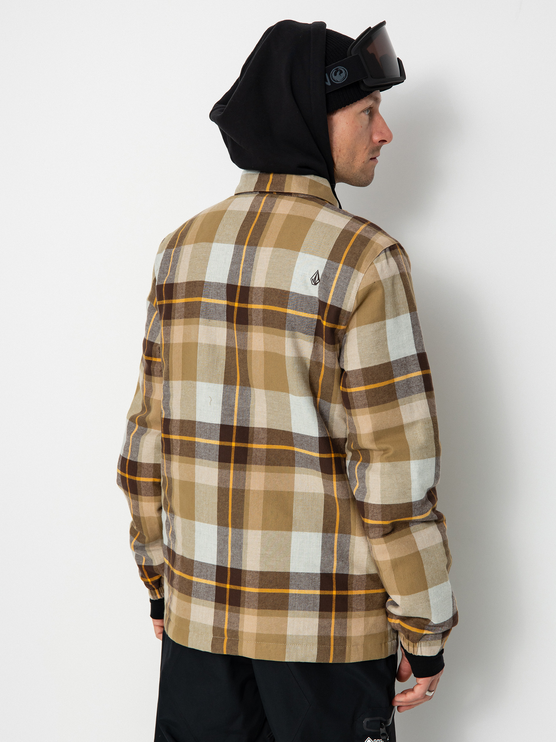 Férfi Volcom Ins Riding Flannel Snowboard dzseki (khakiest)