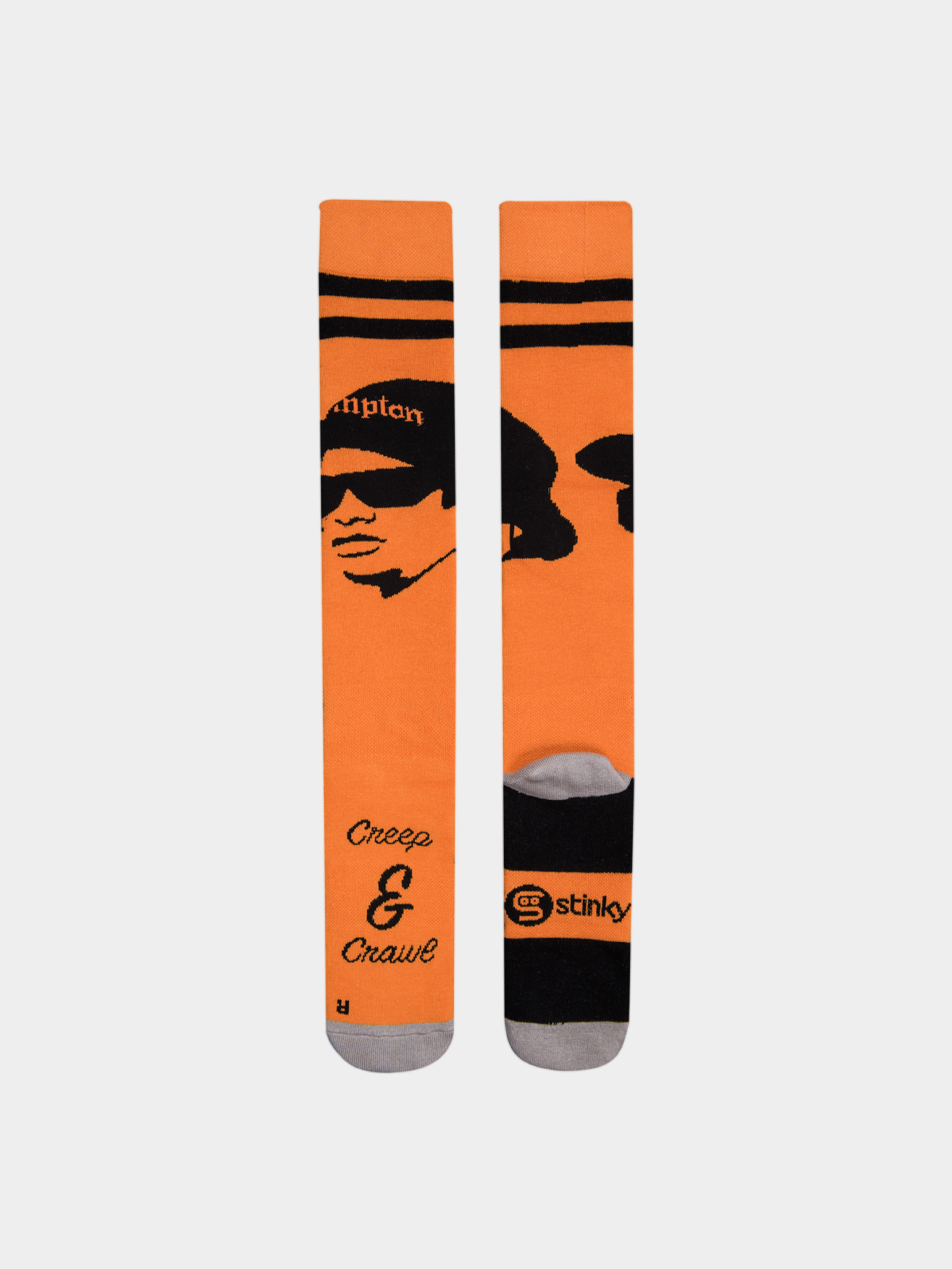Stinky Socks Creep And Crawl Zokni (new orange/black)