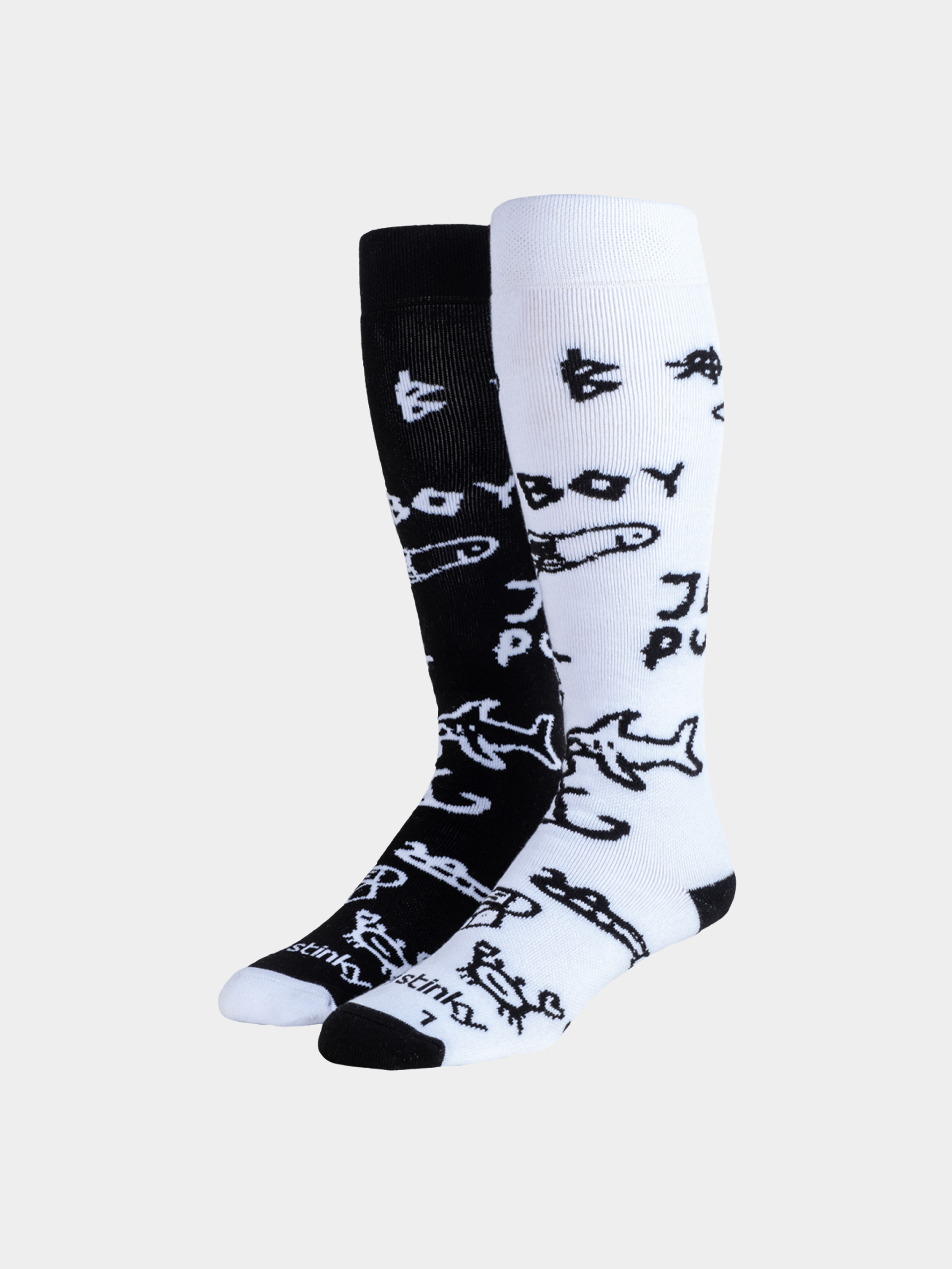 Stinky Socks Andrew Brewer Bad Boy Zokni (black/white)