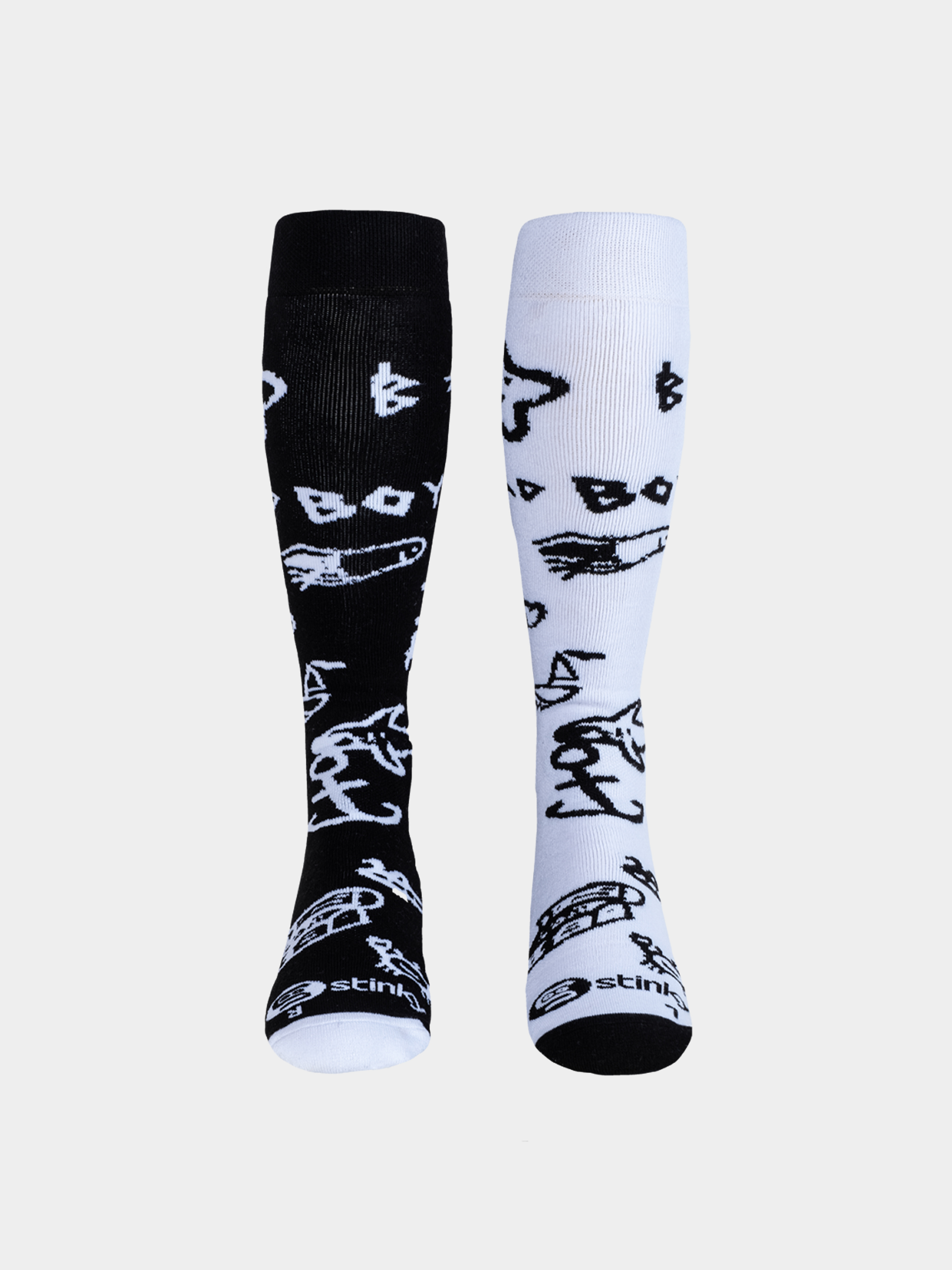 Stinky Socks Andrew Brewer Bad Boy Zokni (black/white)