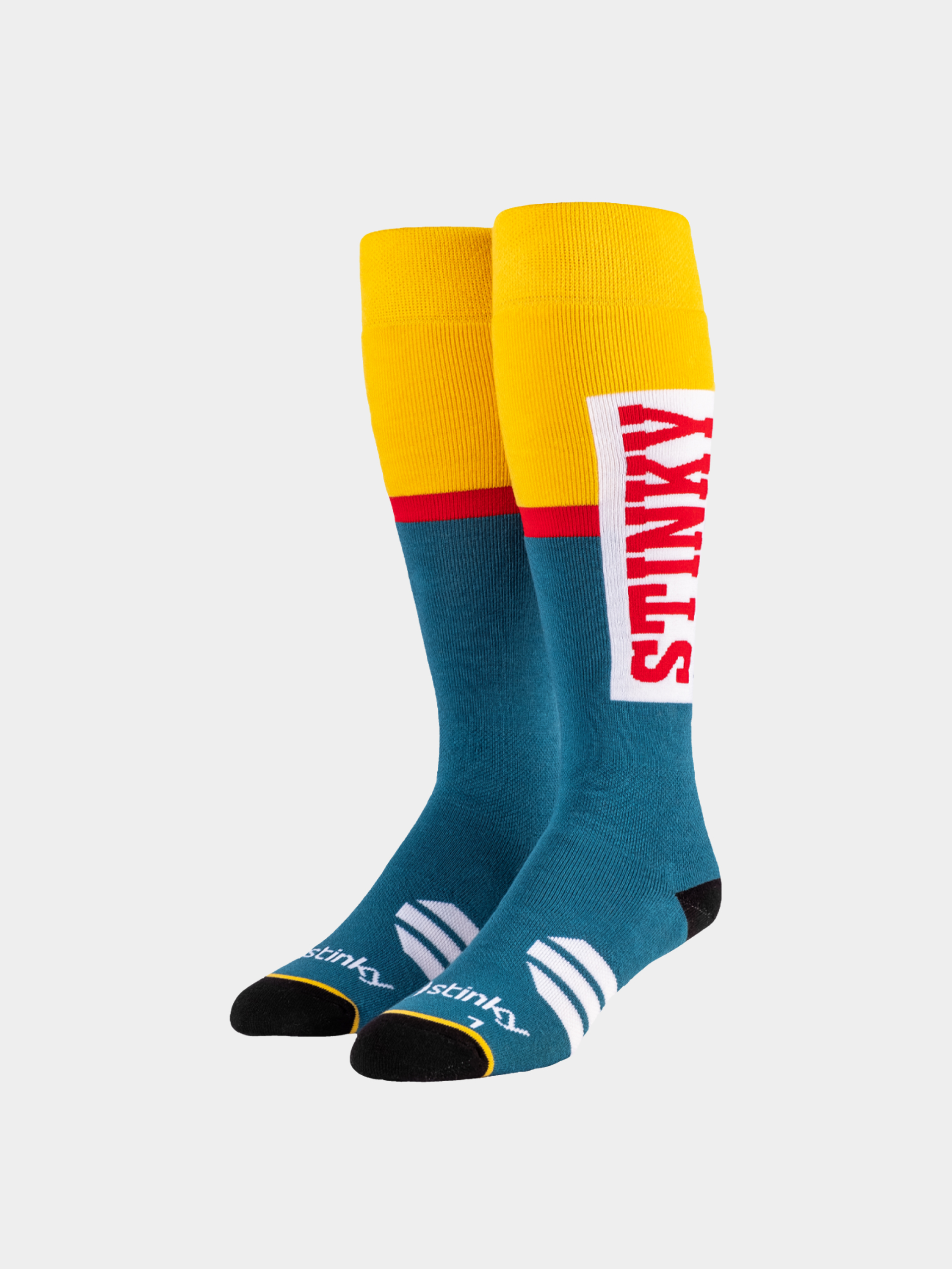 Stinky Socks The Pill Zokni (yellow/steel blue)