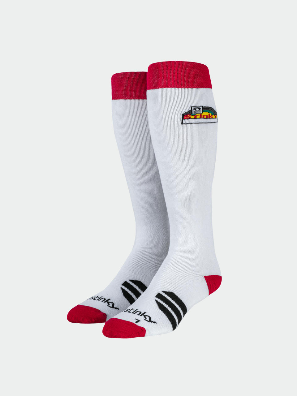 Stinky Socks The Rainbow Zokni (white/red)