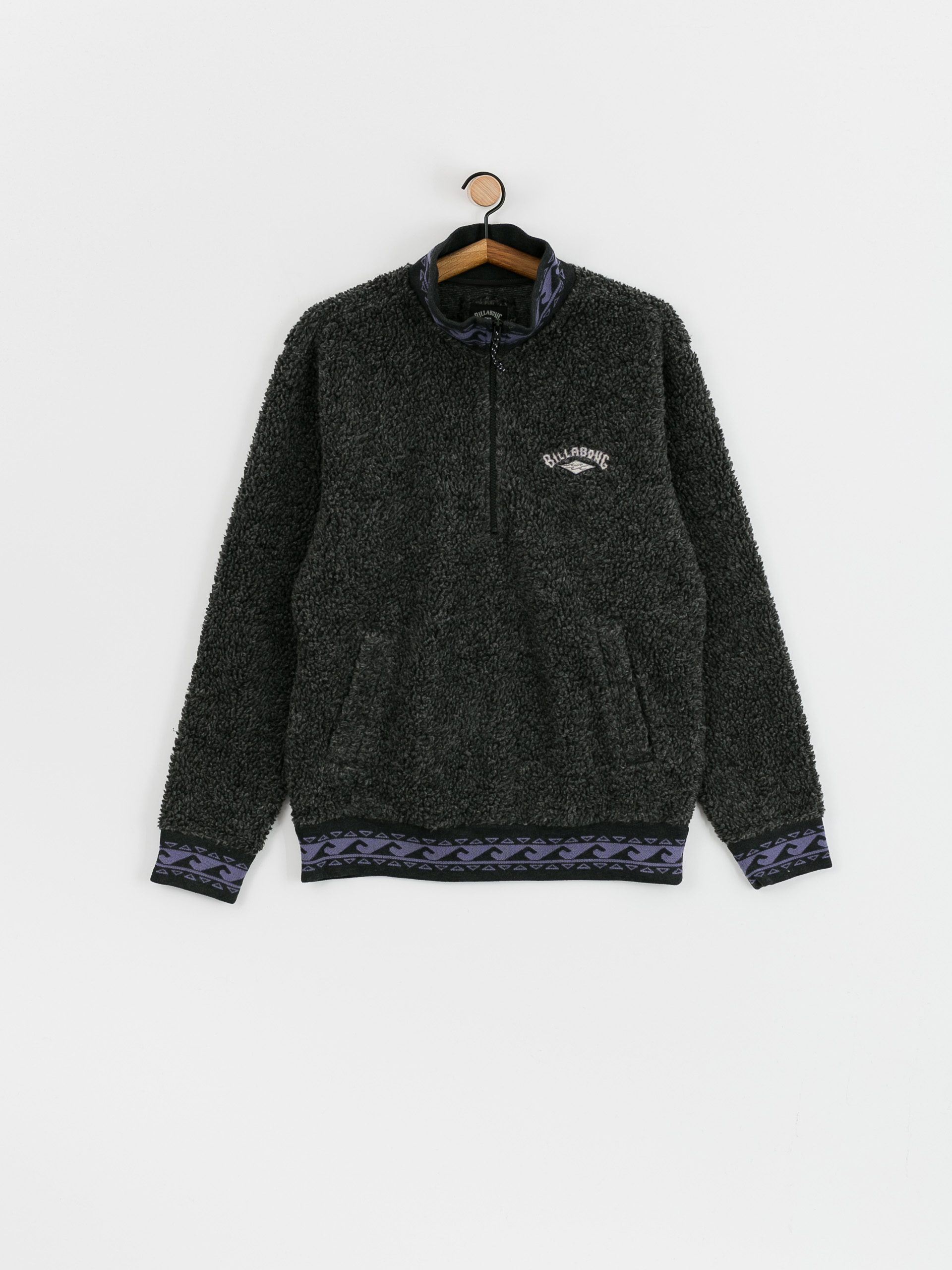 Férfi Billabong Boundary Bunyip Polár pulóver (black heather)