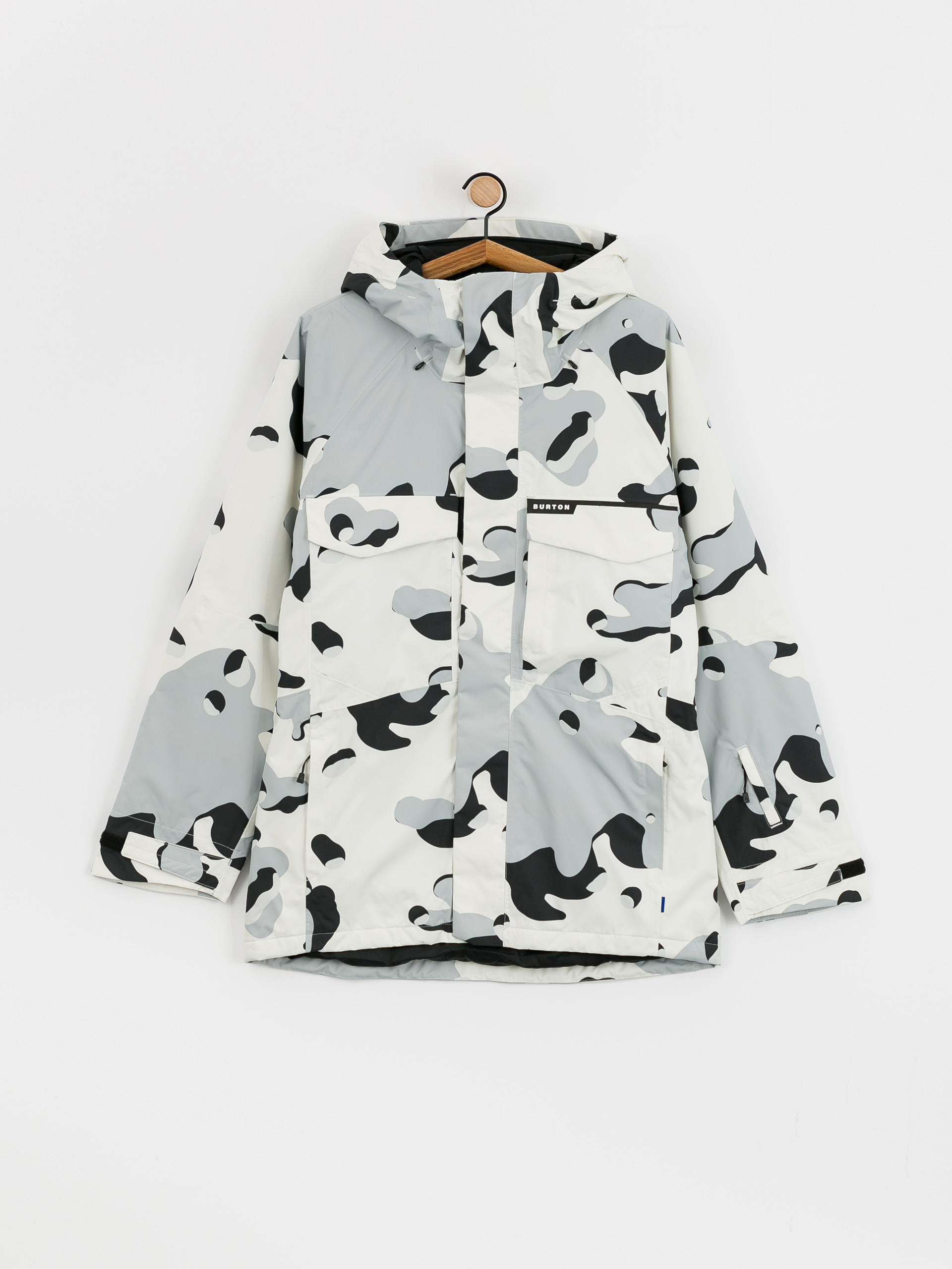 Férfi Burton Covert 2.0 Snowboard dzseki (stout white cookie camo)