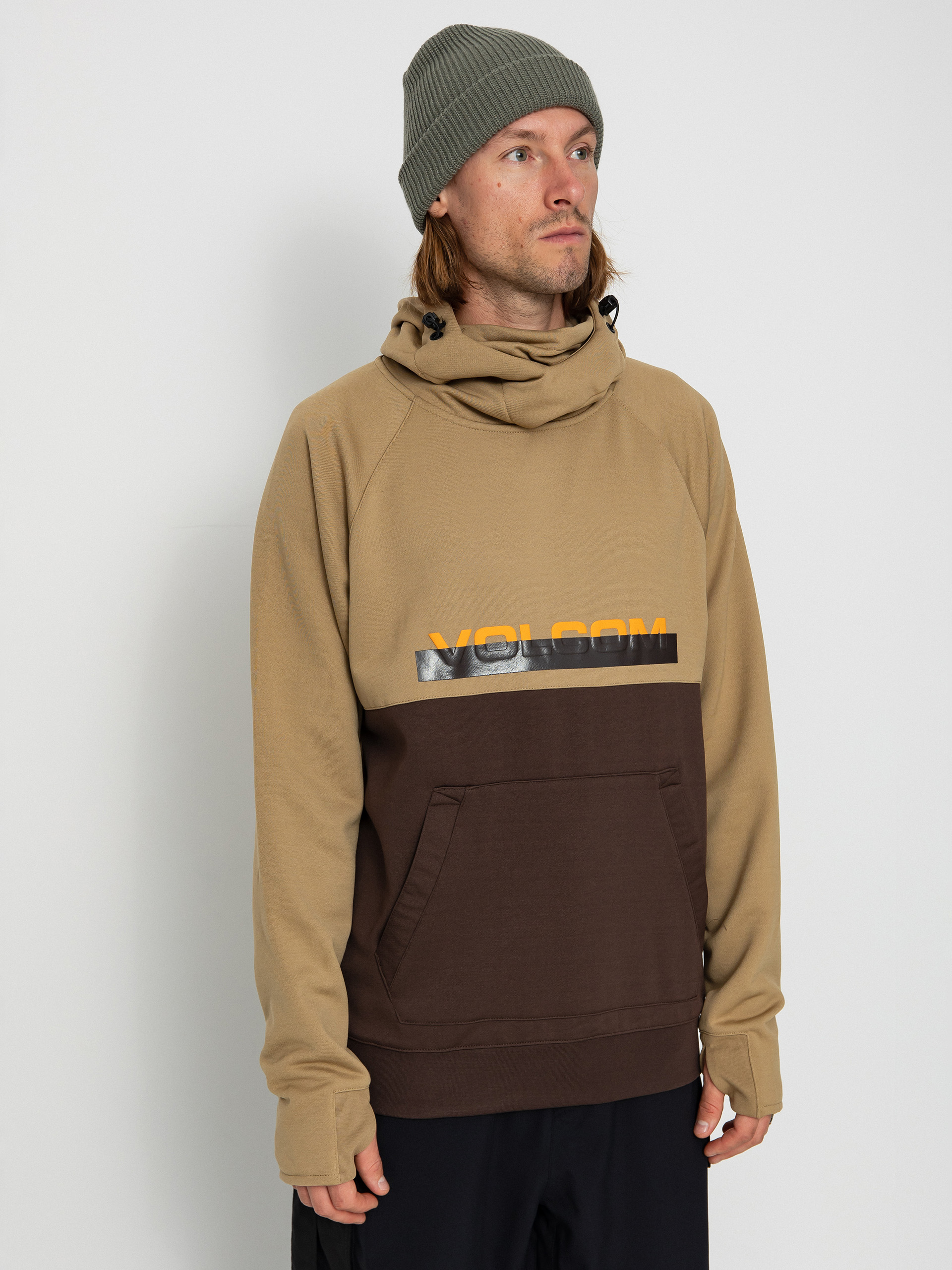 Férfi Volcom Hydro Riding HD Thermo pulóver (dark khaki)