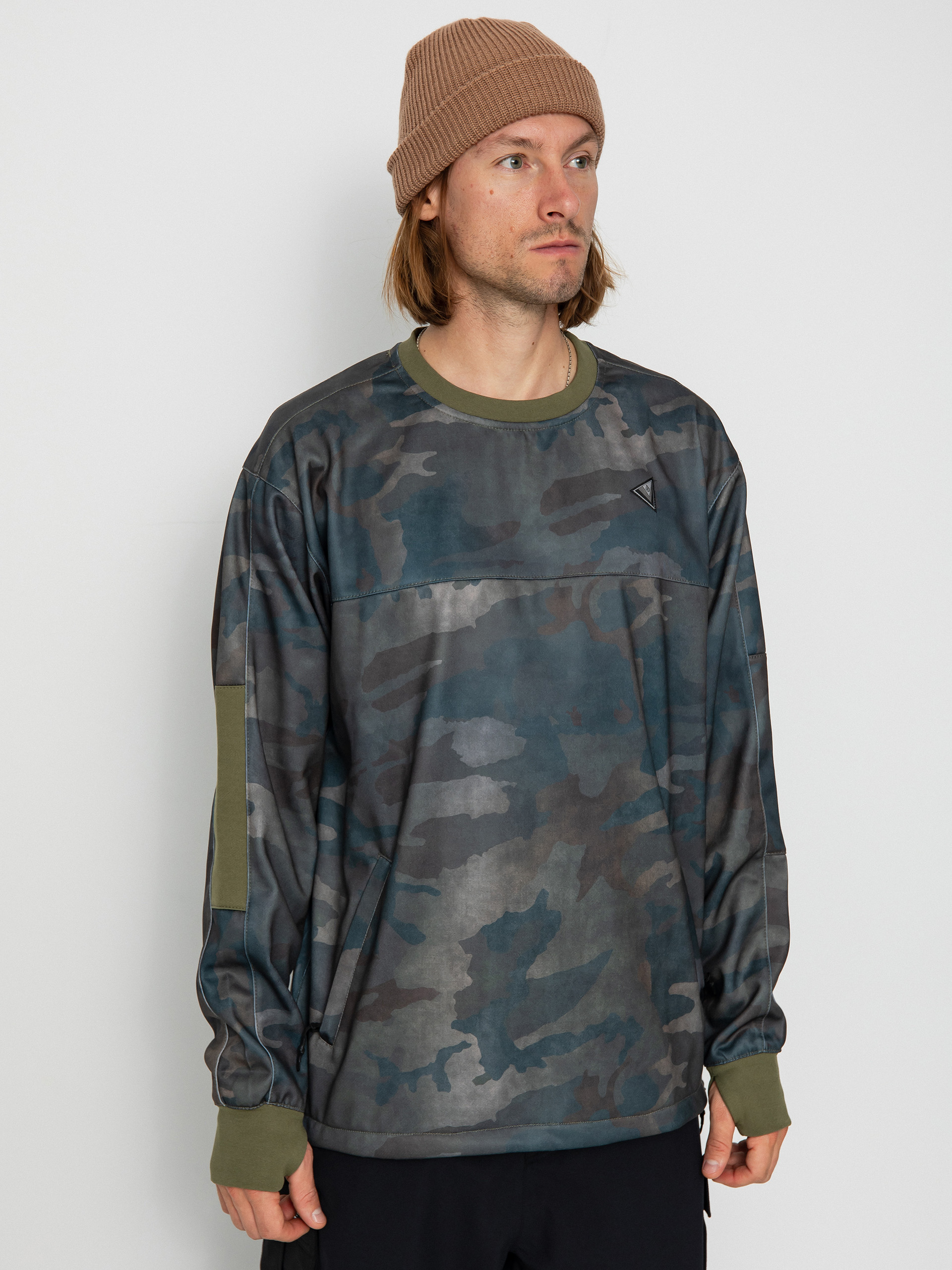 Férfi Volcom Hydro Riding Crew Thermo pulóver (cloudwash camo)