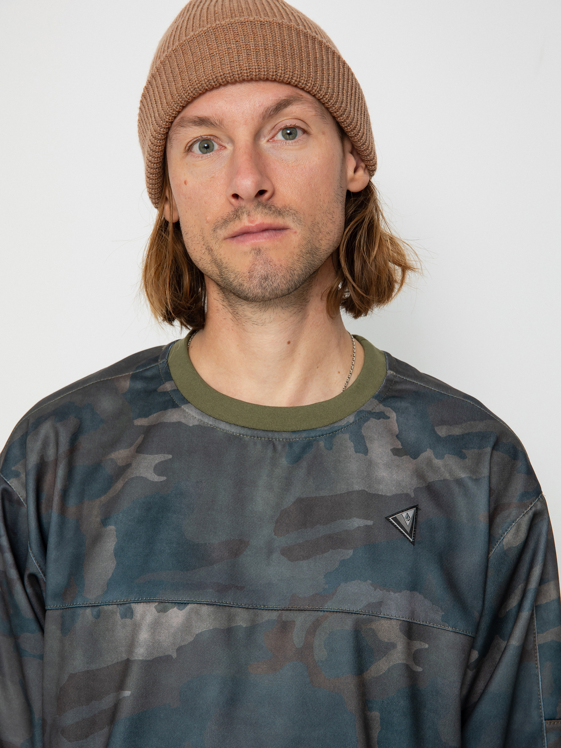Férfi Volcom Hydro Riding Crew Thermo pulóver (cloudwash camo)