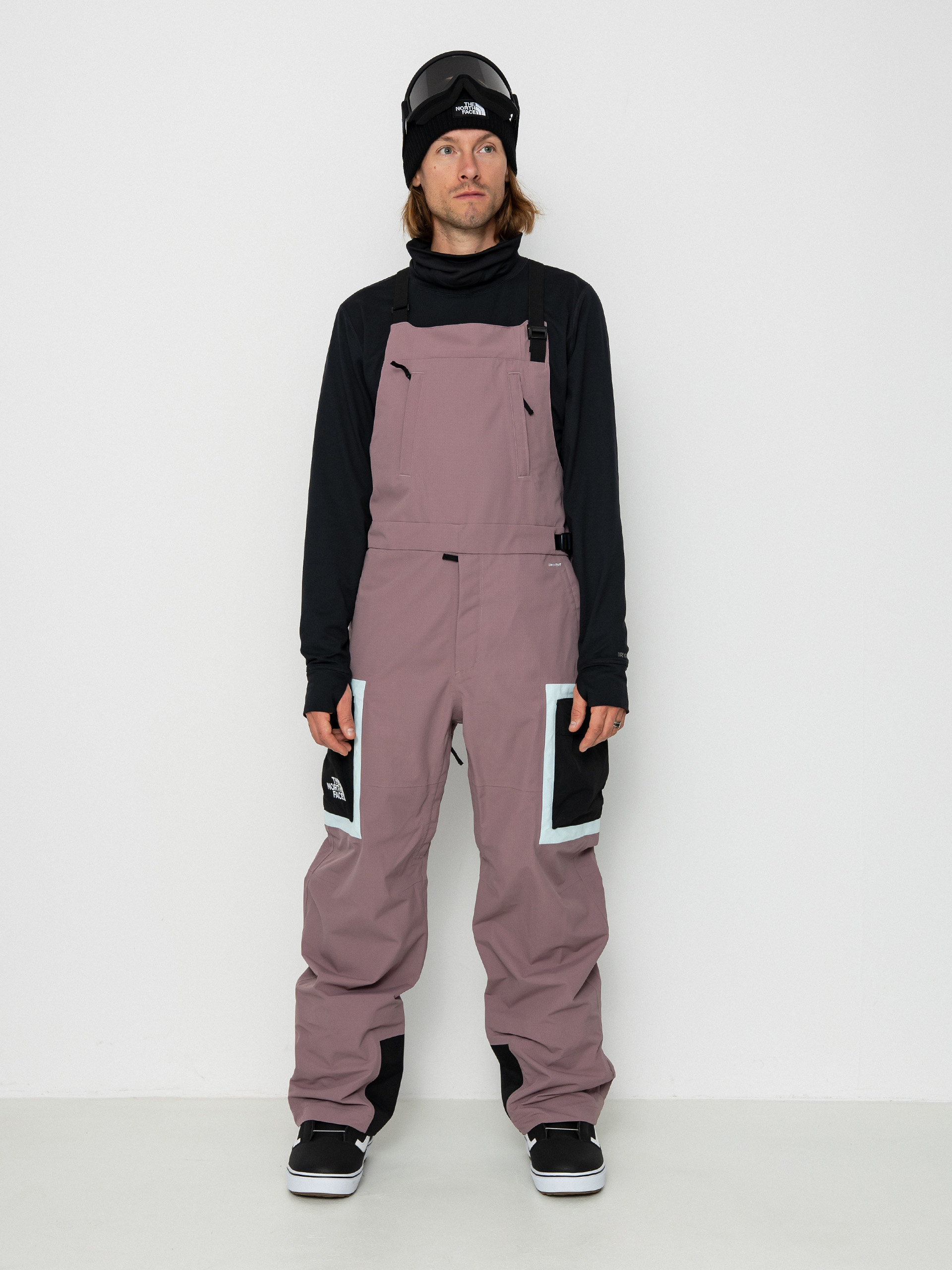 Férfi The North Face Dragline Bib Snowboard nadrág (fawn grey)