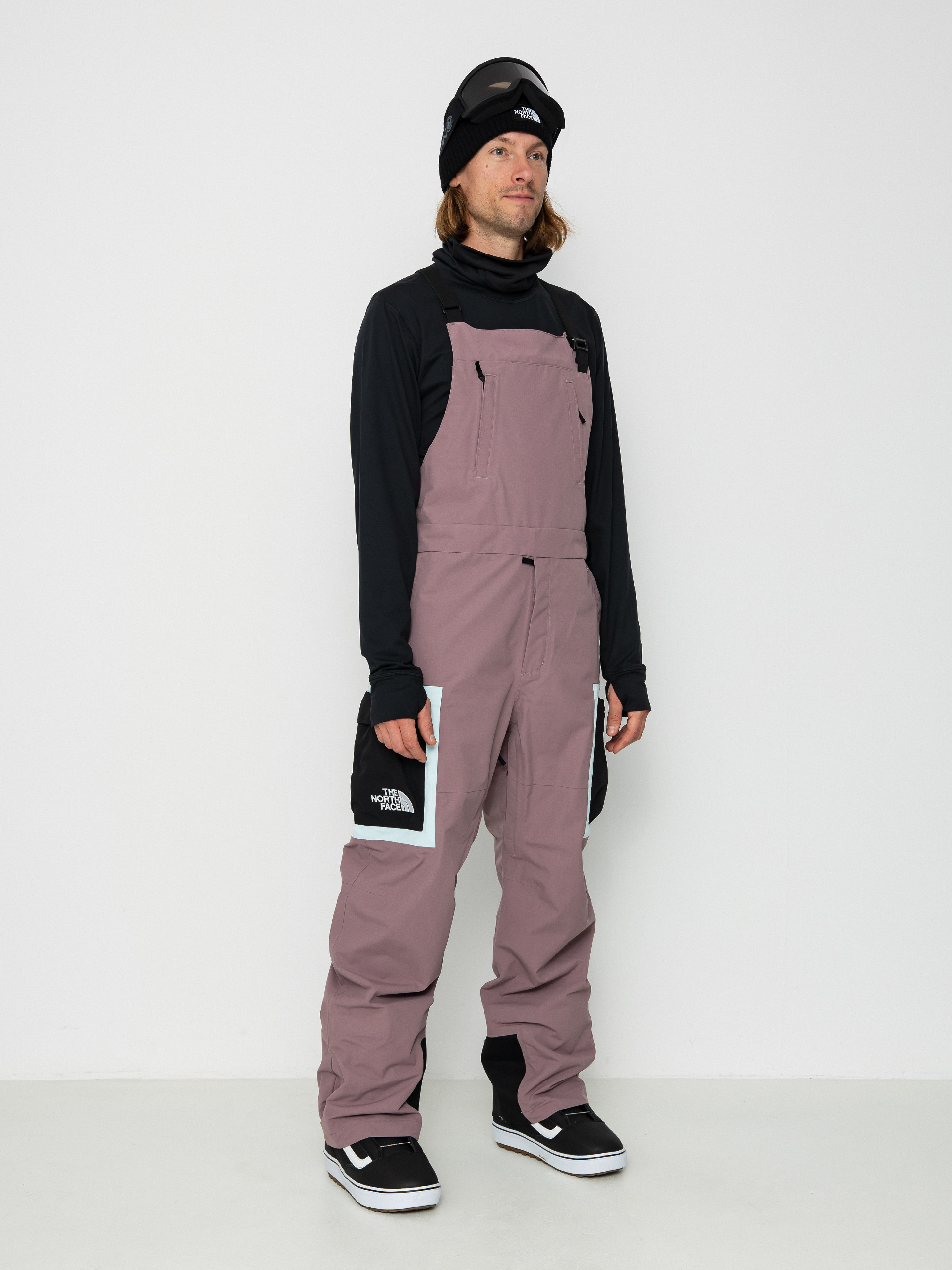 Férfi The North Face Dragline Bib Snowboard nadrág (fawn grey)