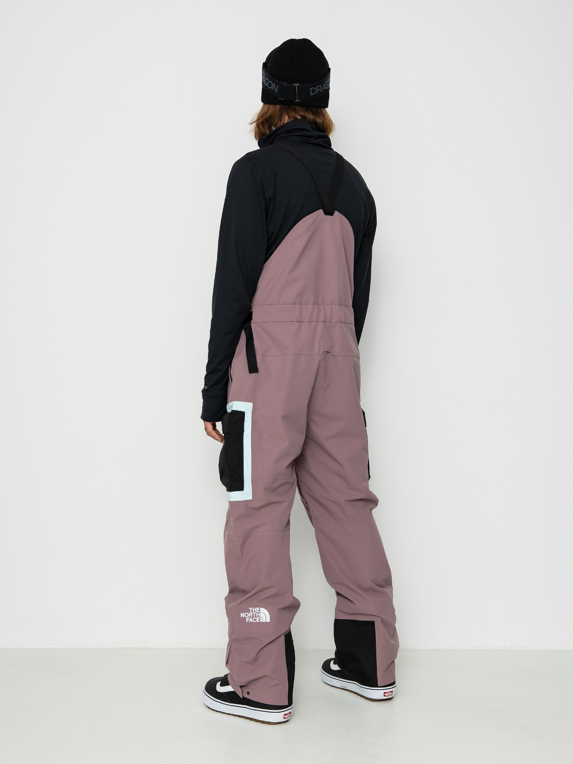 Férfi The North Face Dragline Bib Snowboard nadrág (fawn grey)