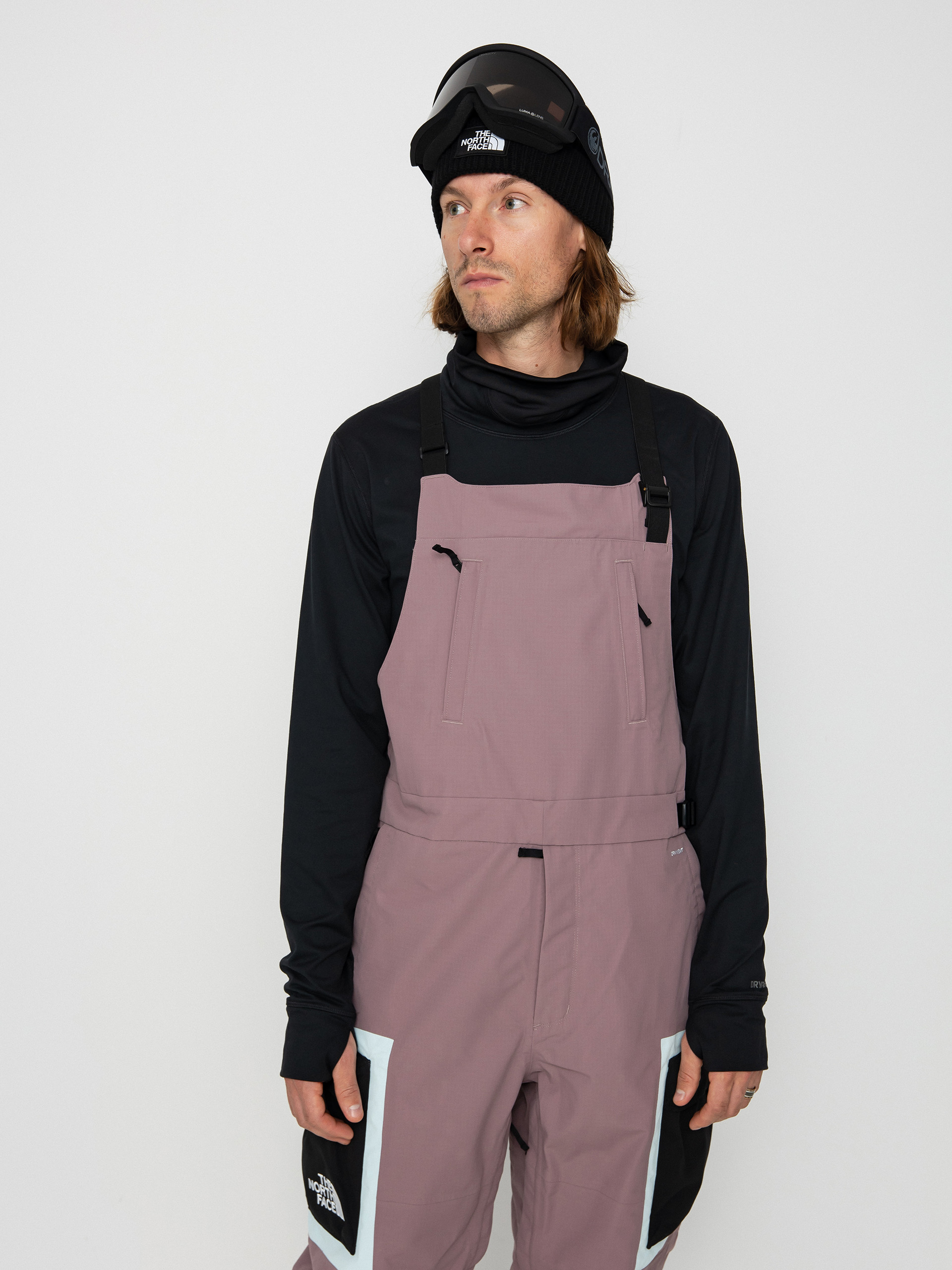 Férfi The North Face Dragline Bib Snowboard nadrág (fawn grey)