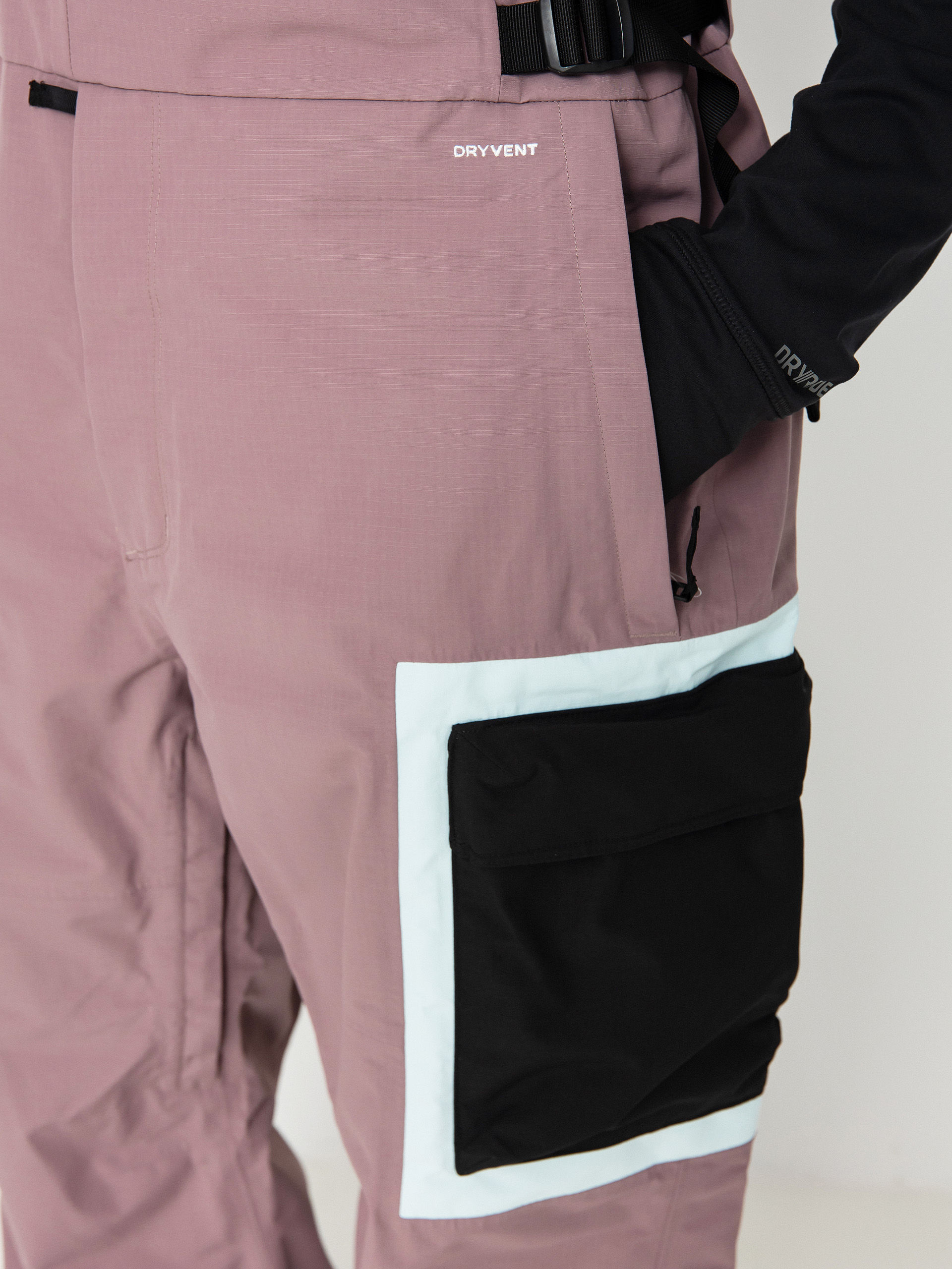 Férfi The North Face Dragline Bib Snowboard nadrág (fawn grey)