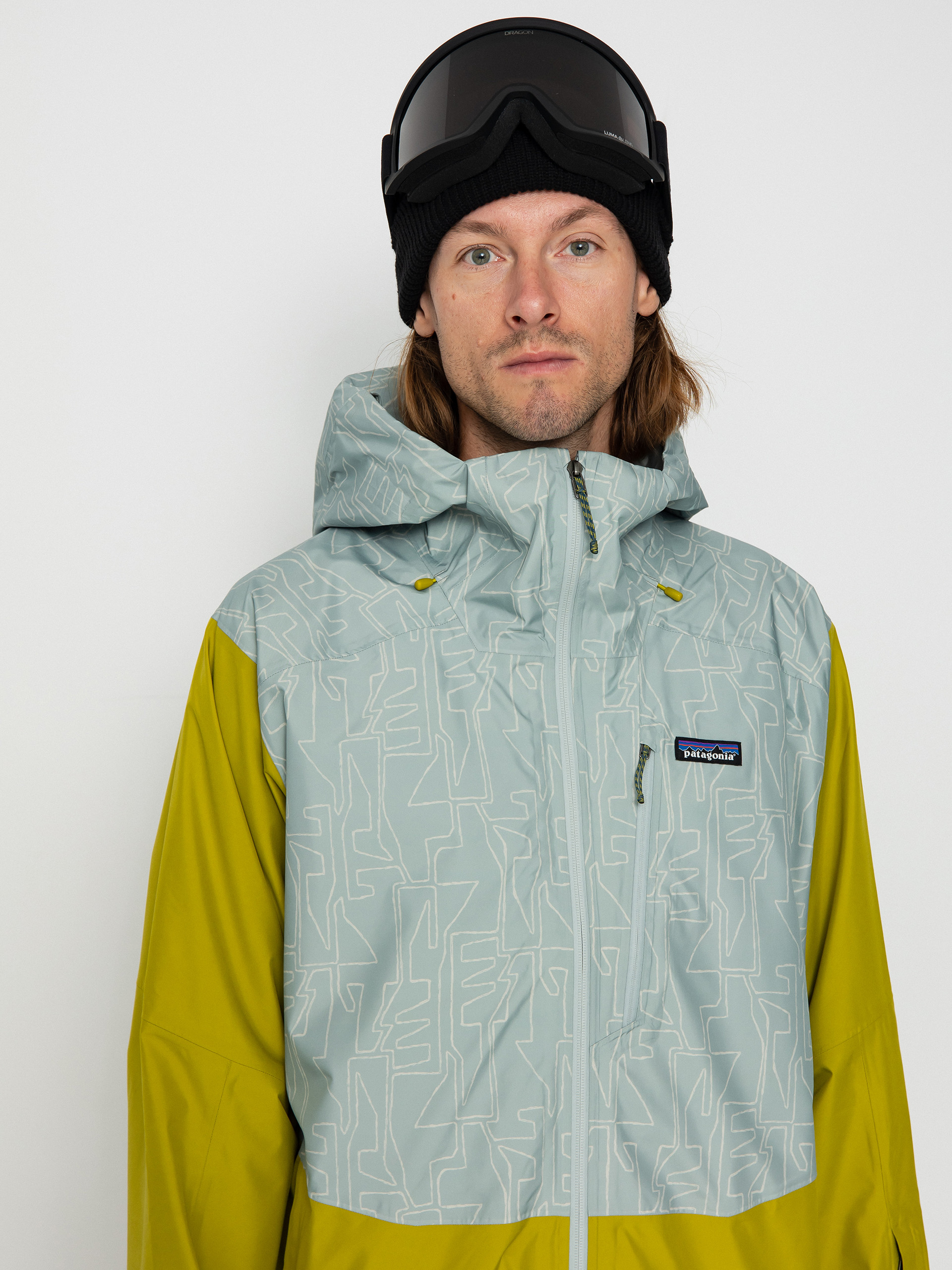 Férfi Patagonia Powder Town Snowboard dzseki (passage/sleet green)