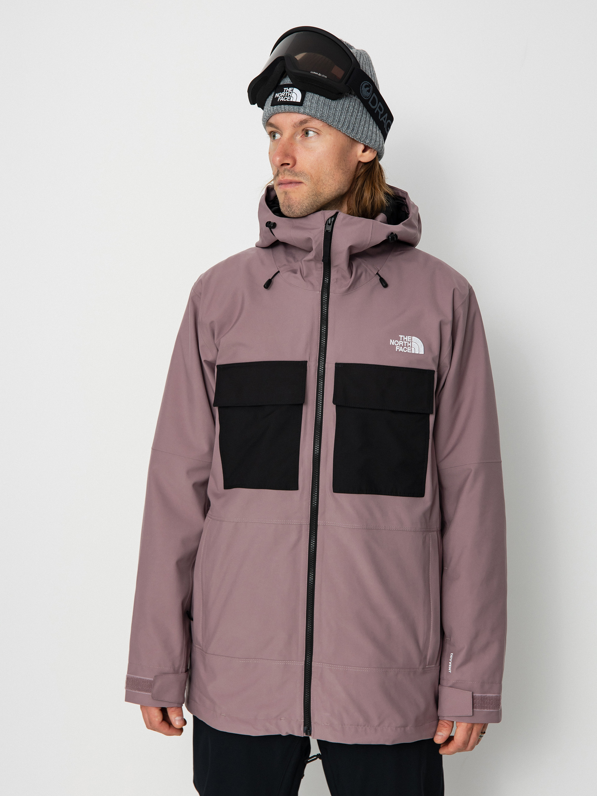 Férfi The North Face Fourbarrel Triclimate Snowboard dzseki (fawn grey/icecap blue)