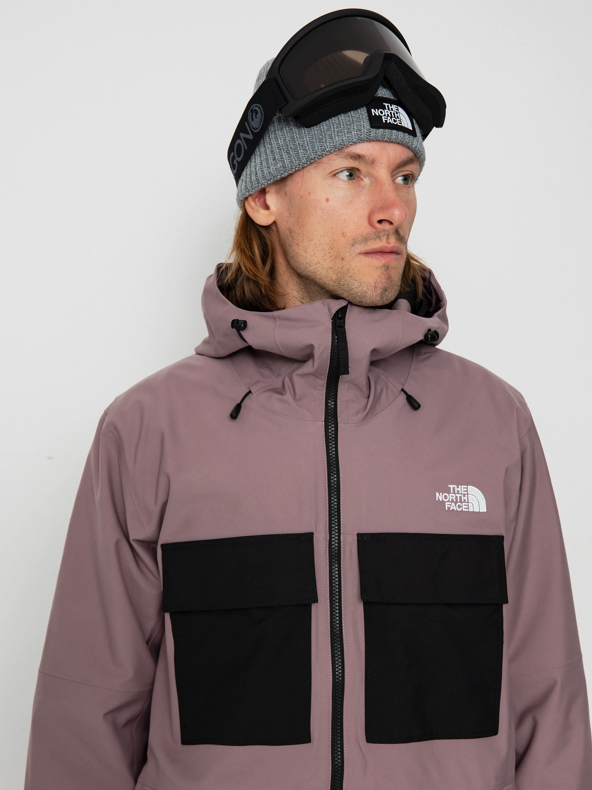 Férfi The North Face Fourbarrel Triclimate Snowboard dzseki (fawn grey/icecap blue)