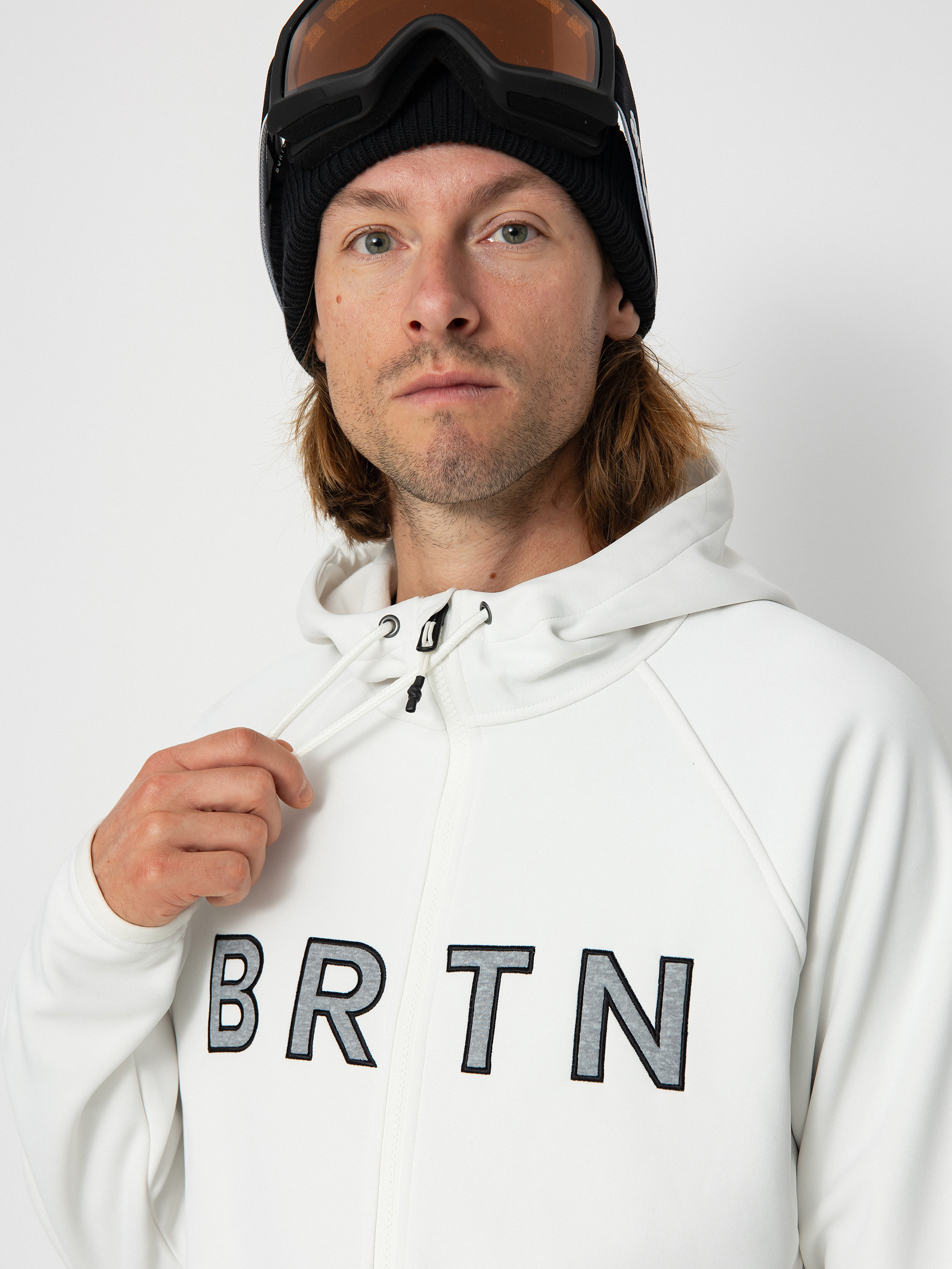 Burton Crown Weatherproof ZHD Kapucnis pulóver (stout white)