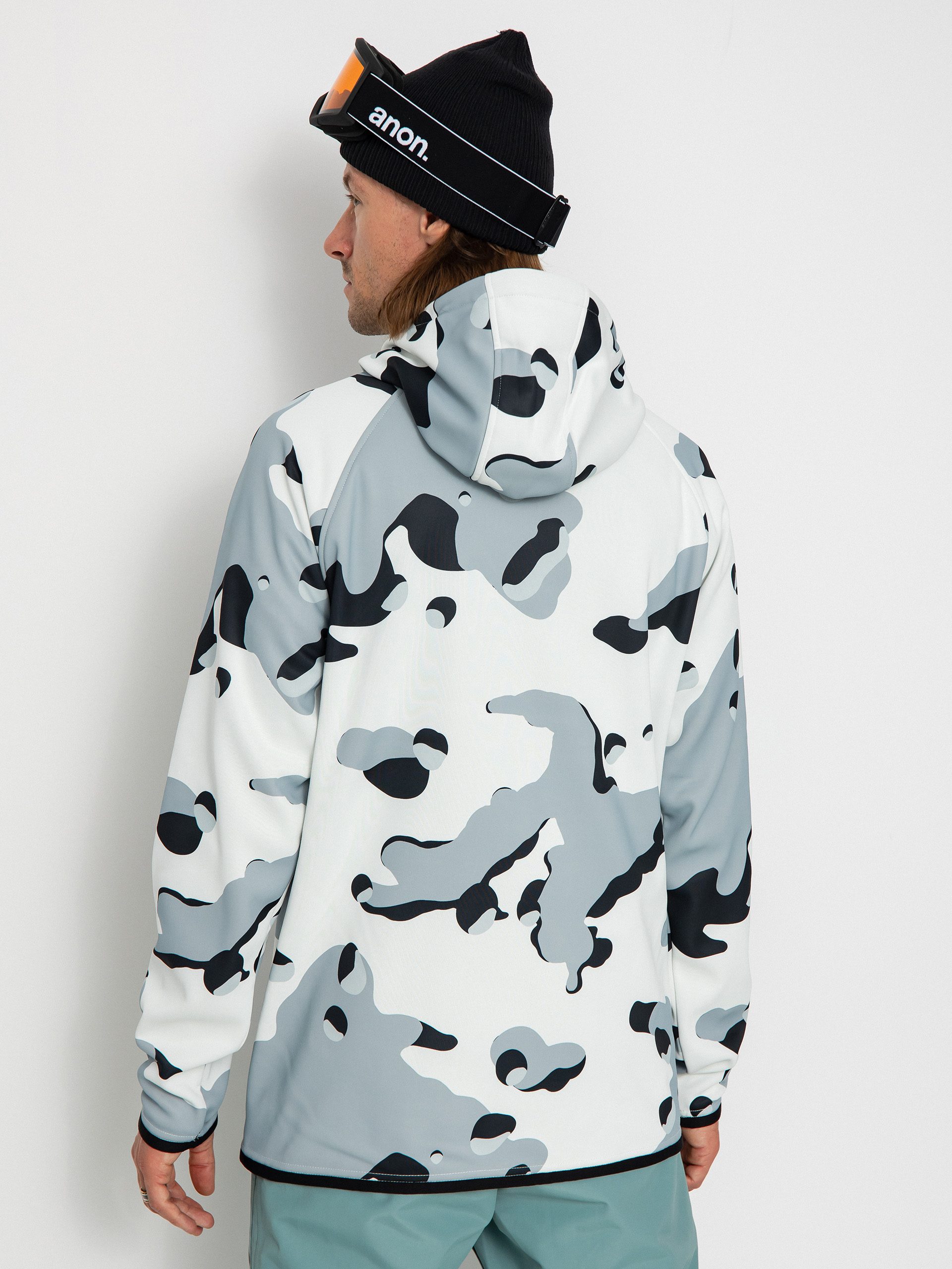 Burton Crown Weatherproof HD Kapucnis pulóver (stout white cookie camo)