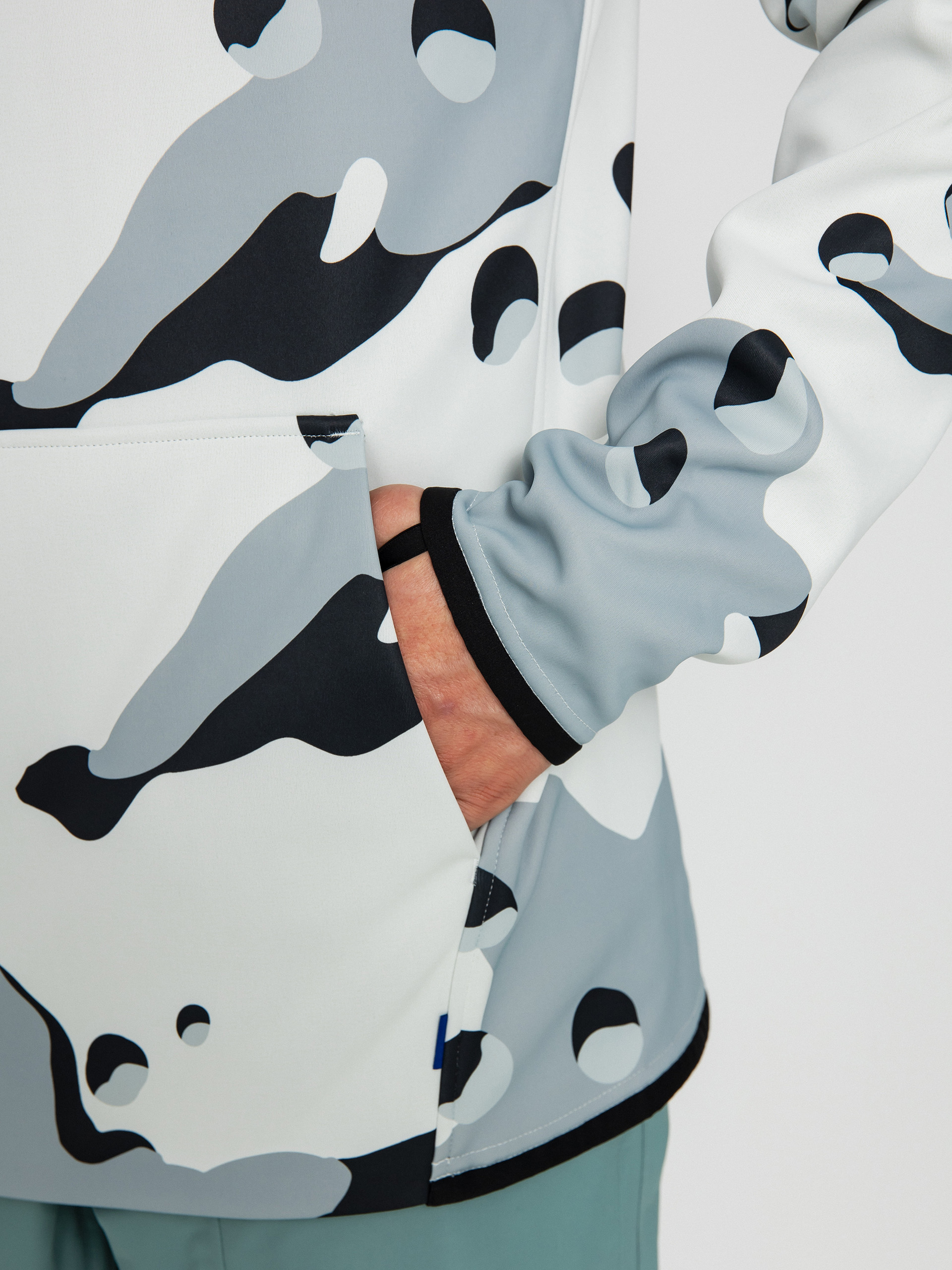 Burton Crown Weatherproof HD Kapucnis pulóver (stout white cookie camo)