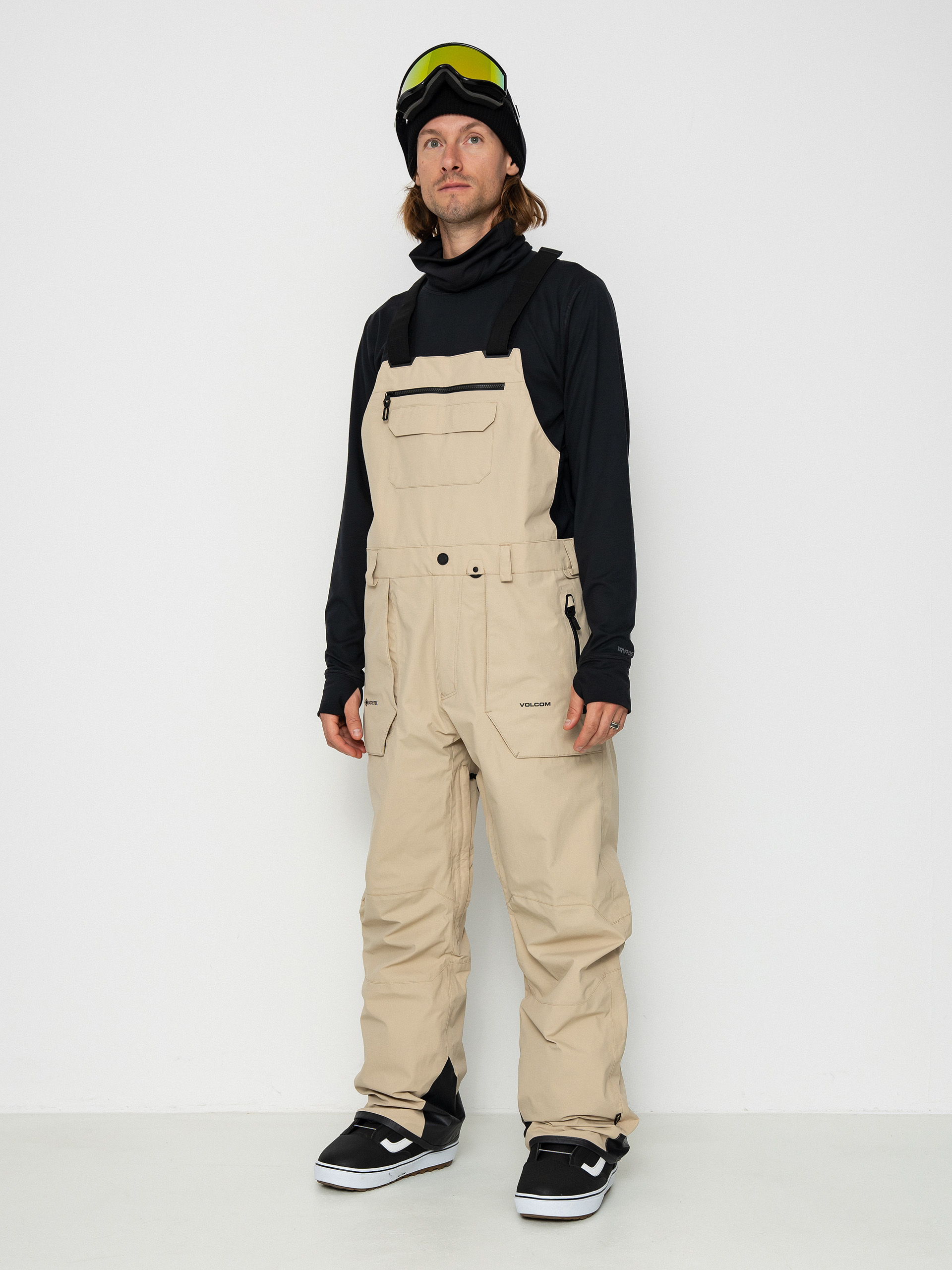Férfi Volcom Rain Gore Tex Bib Overall Snowboard nadrág (khakiest)