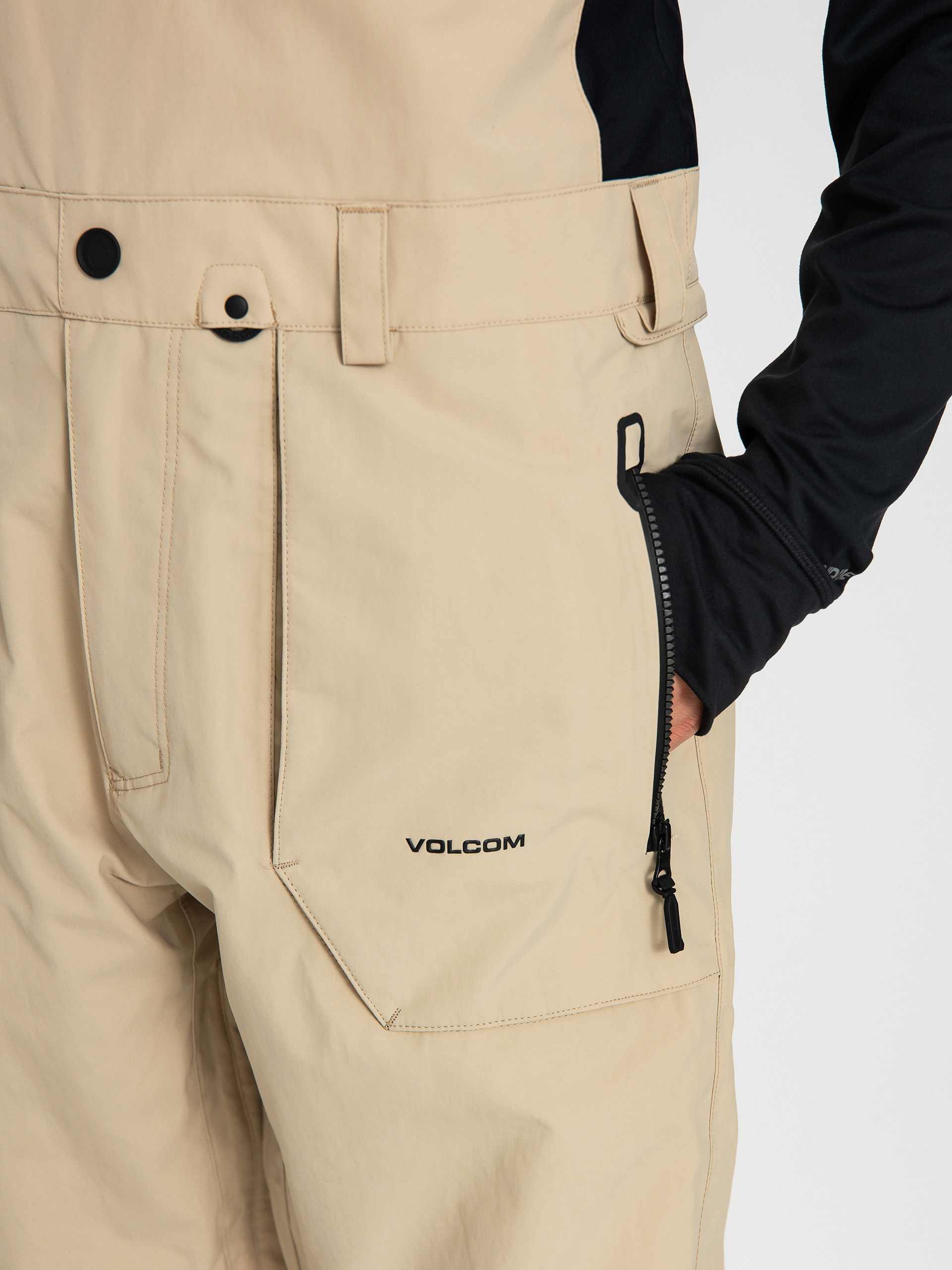 Férfi Volcom Rain Gore Tex Bib Overall Snowboard nadrág (khakiest)