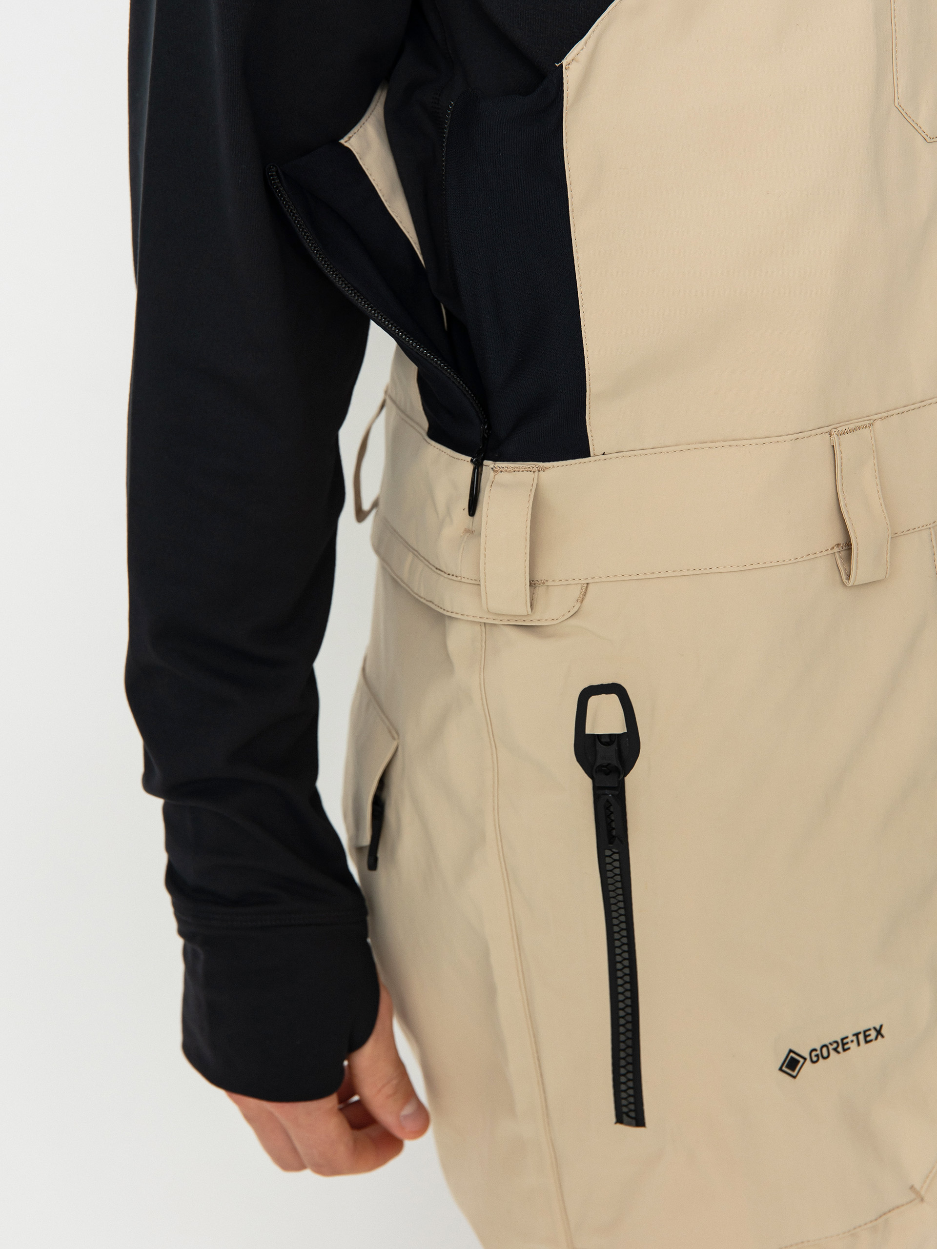 Férfi Volcom Rain Gore Tex Bib Overall Snowboard nadrág (khakiest)