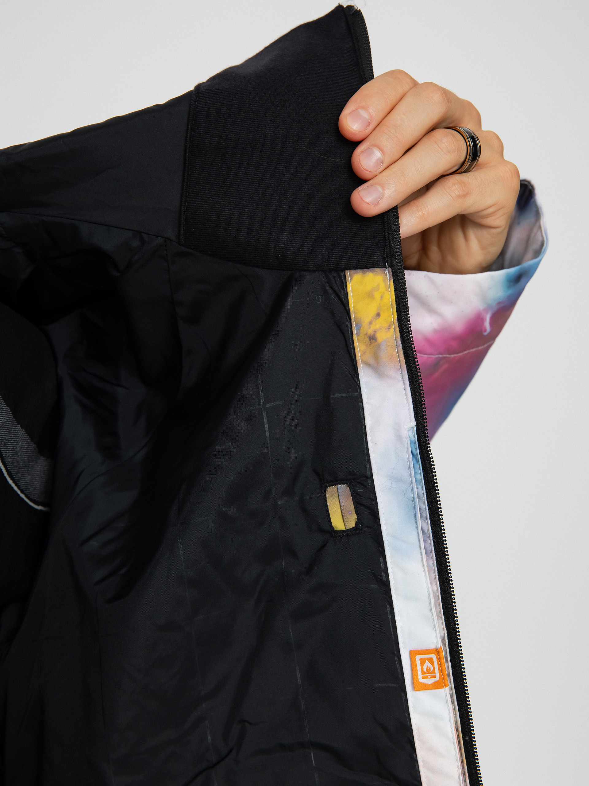 Férfi Burton Lodgepole Snowboard dzseki (stout white voyager)