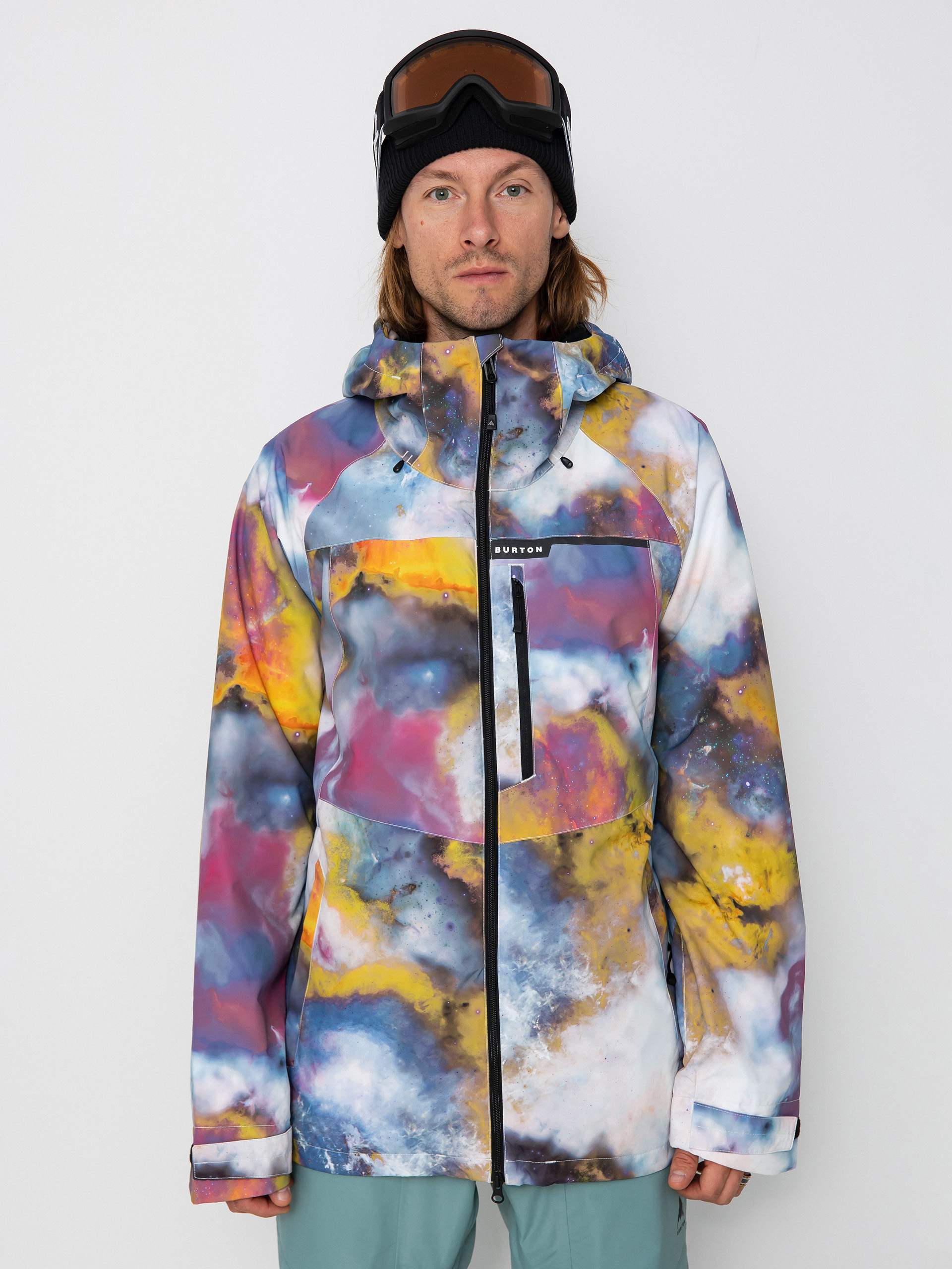 Férfi Burton Lodgepole Snowboard dzseki (stout white voyager)