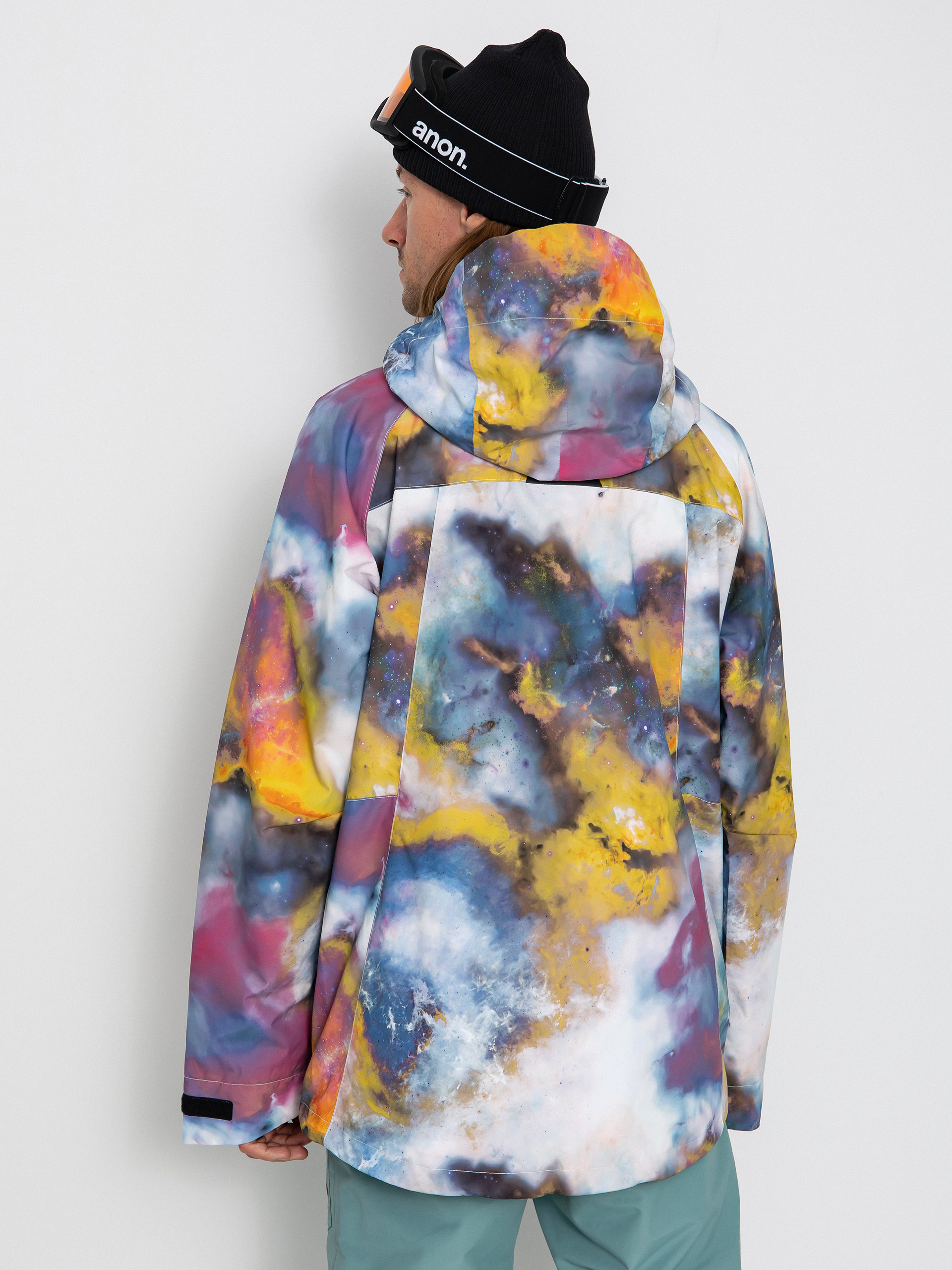 Férfi Burton Lodgepole Snowboard dzseki (stout white voyager)