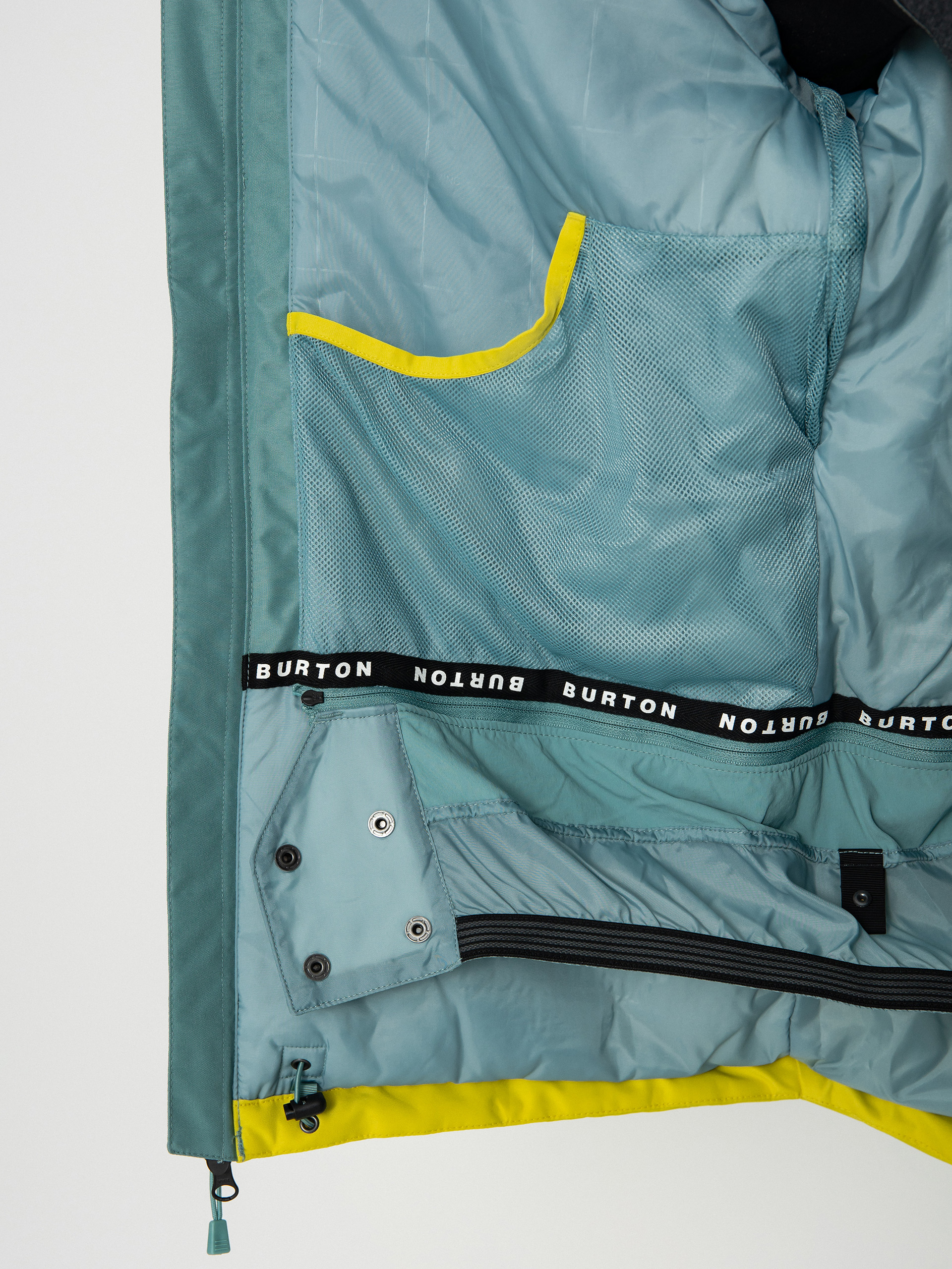 Férfi Burton Pillowline Gore‑Tex 2L Snowboard dzseki (rock lichen/powder blush/sulfur)