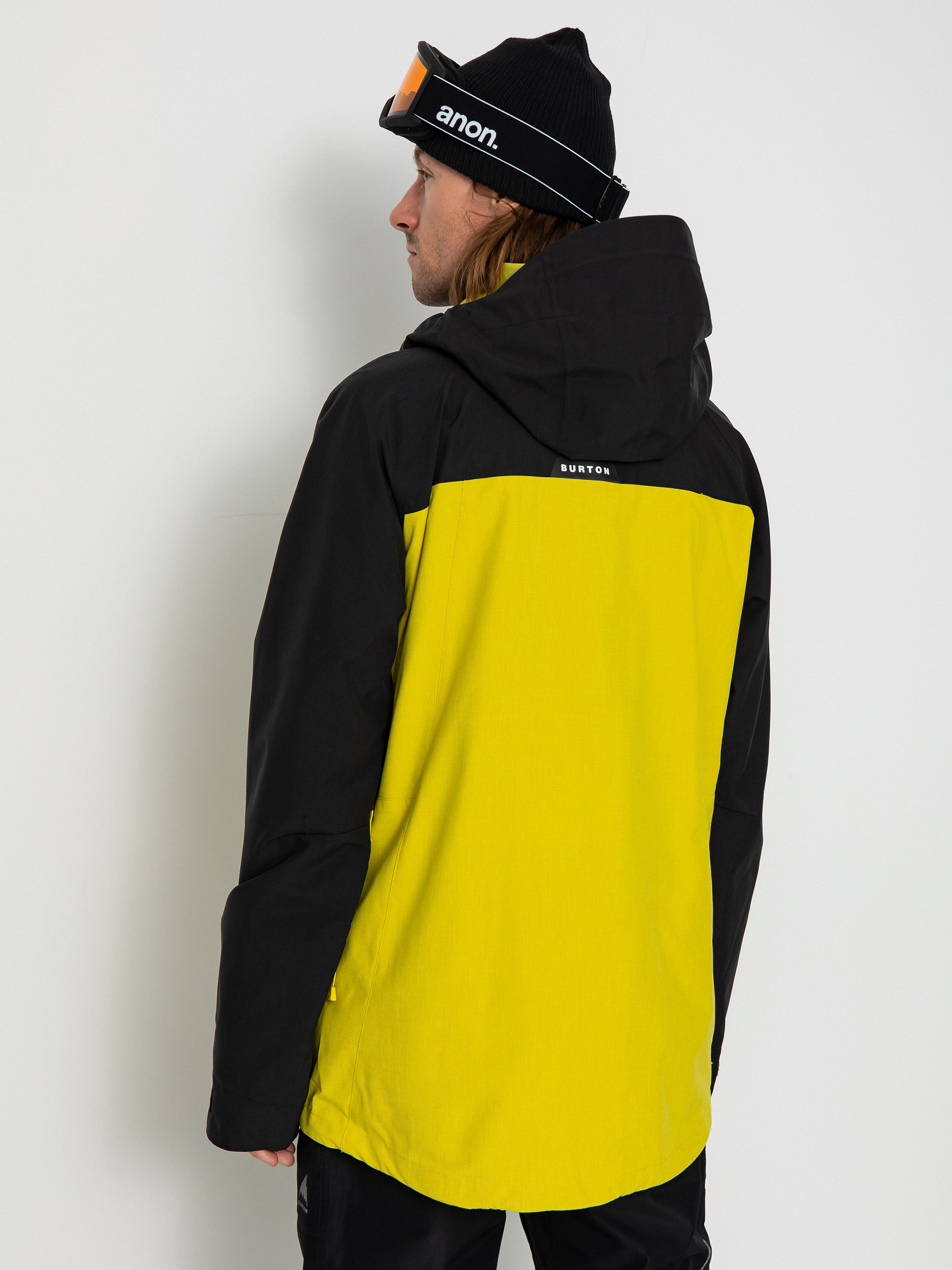 Férfi Burton Lodgepole Snowboard dzseki (true black/sulfur)