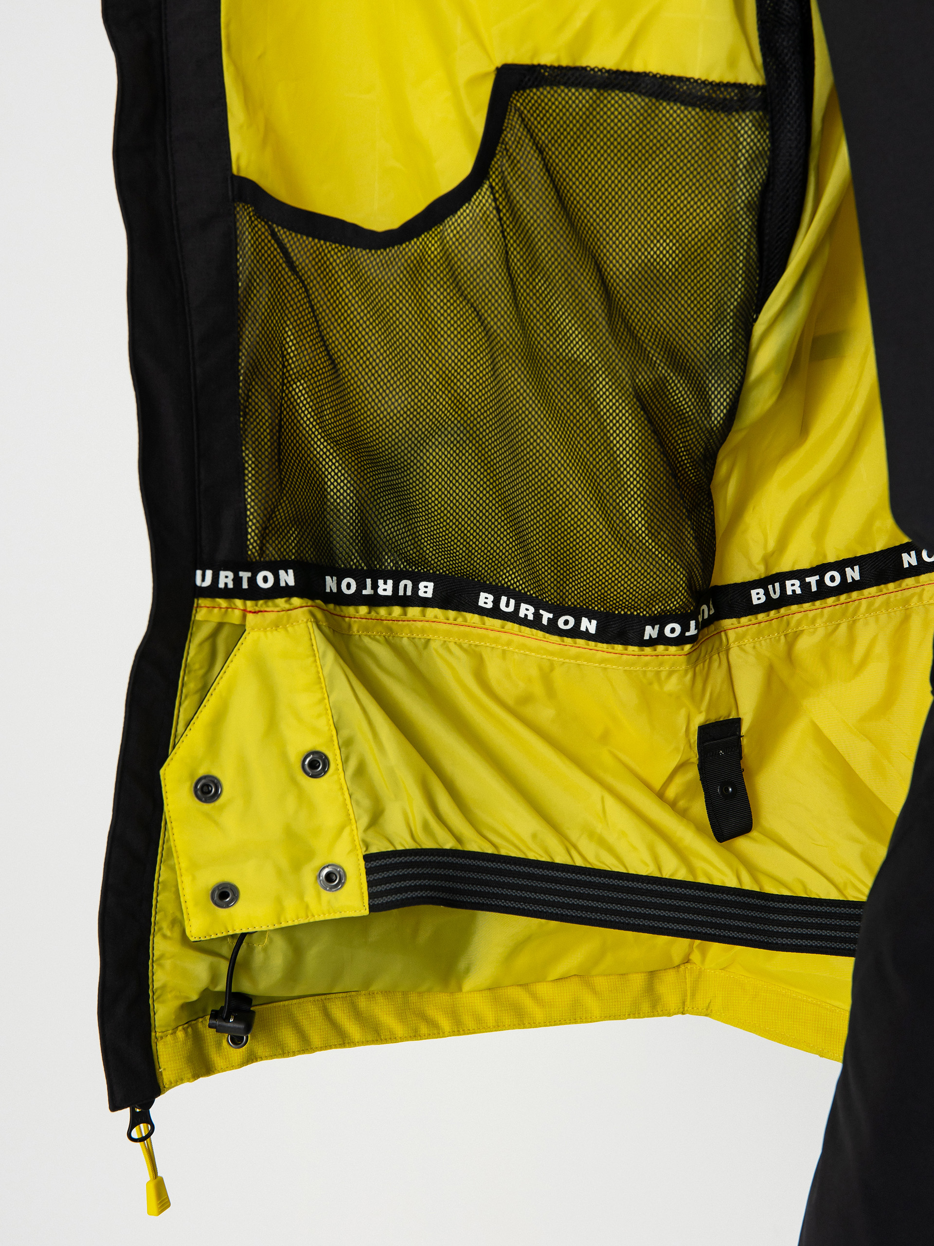 Férfi Burton Lodgepole Snowboard dzseki (true black/sulfur)