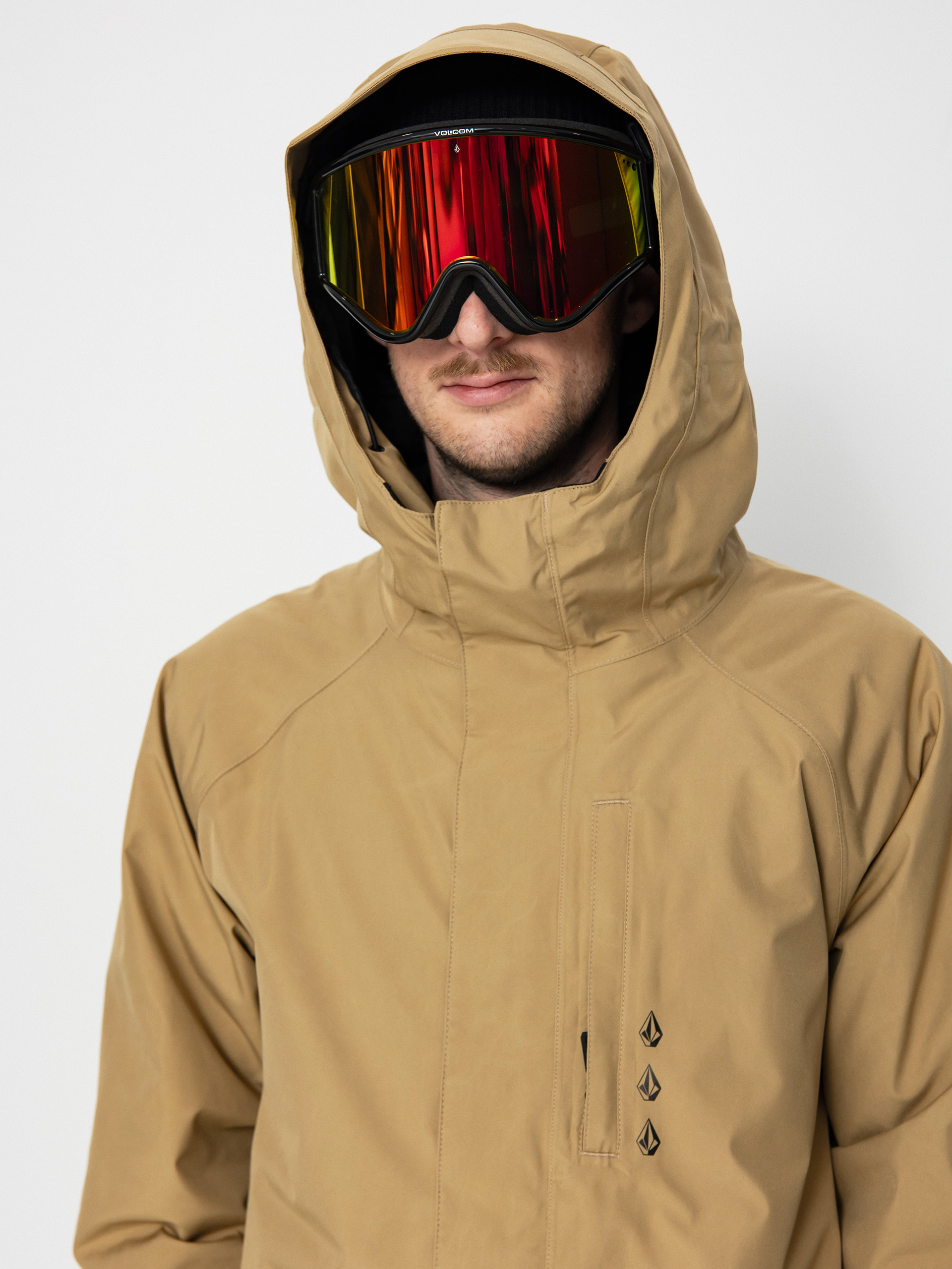 Férfi Volcom Dua Ins Gore Snowboard dzseki (dark khaki)