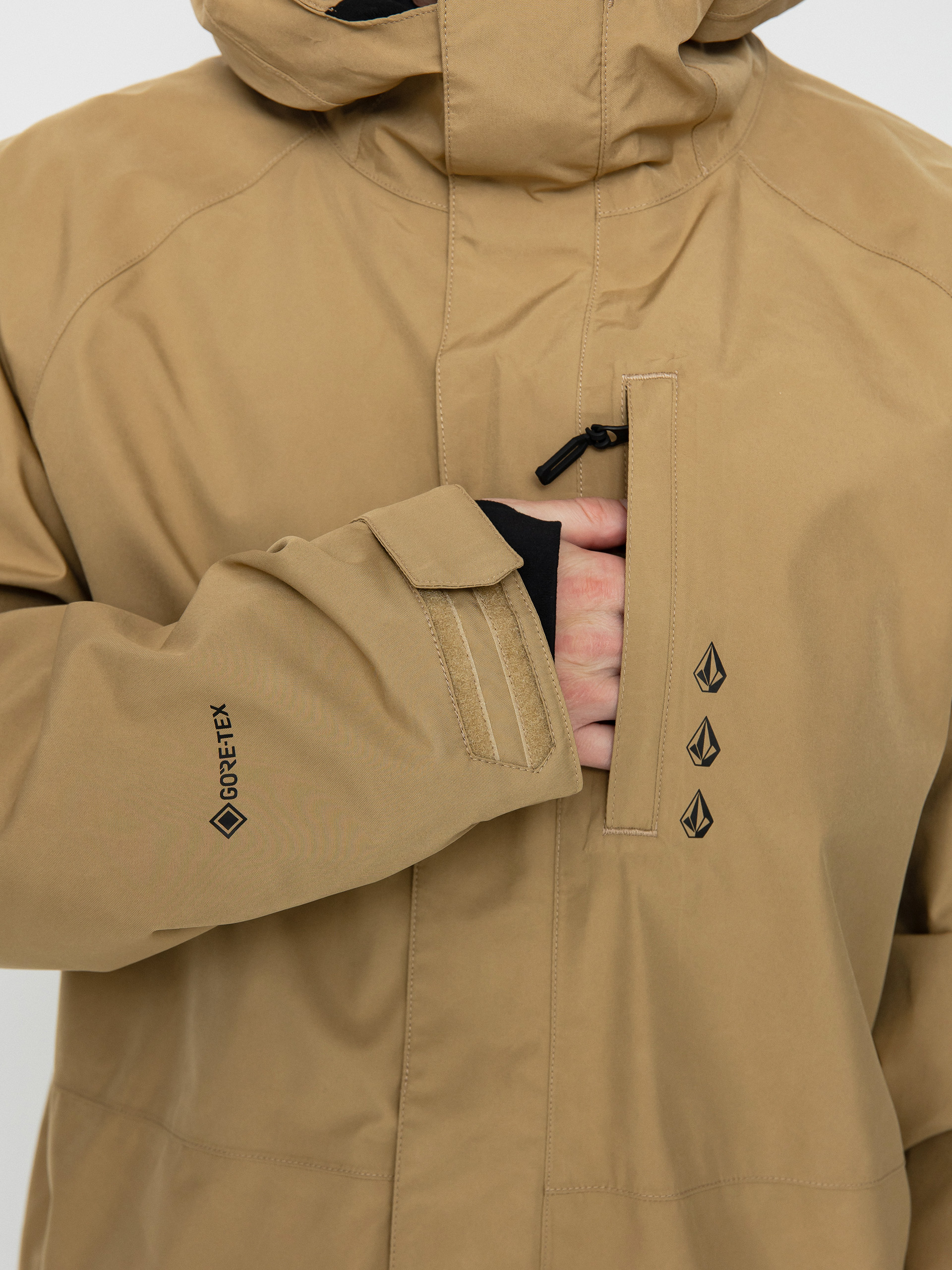 Férfi Volcom Dua Gore Tex Snowboard dzseki (dark khaki)