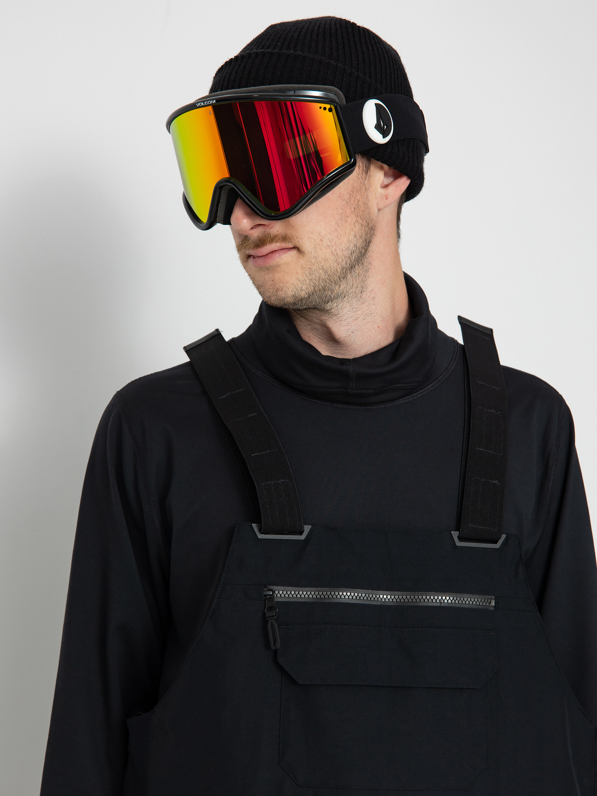 Férfi Volcom Rain Gore Tex Bib Overall Snowboard nadrág (black)