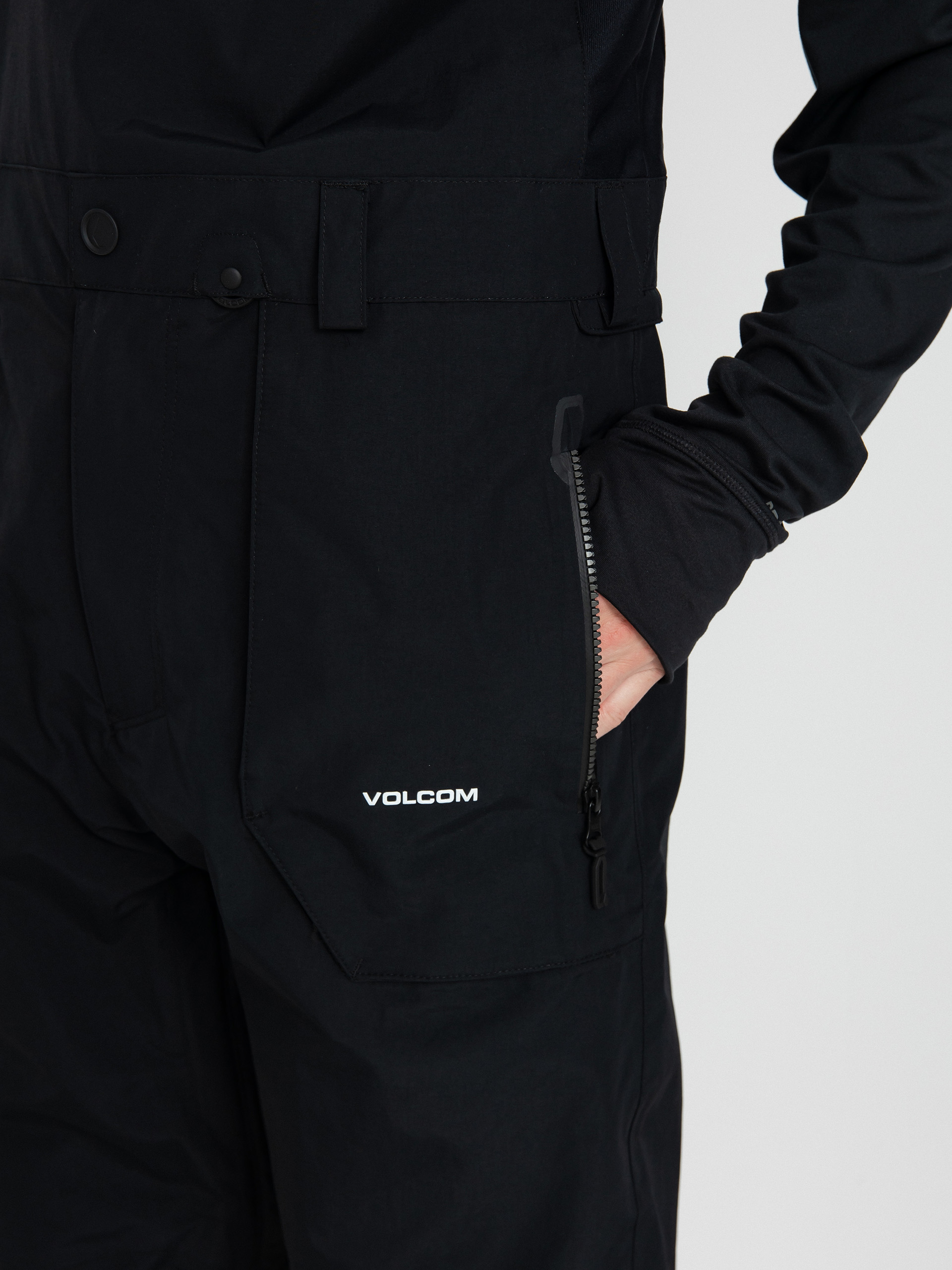 Férfi Volcom Rain Gore Tex Bib Overall Snowboard nadrág (black)