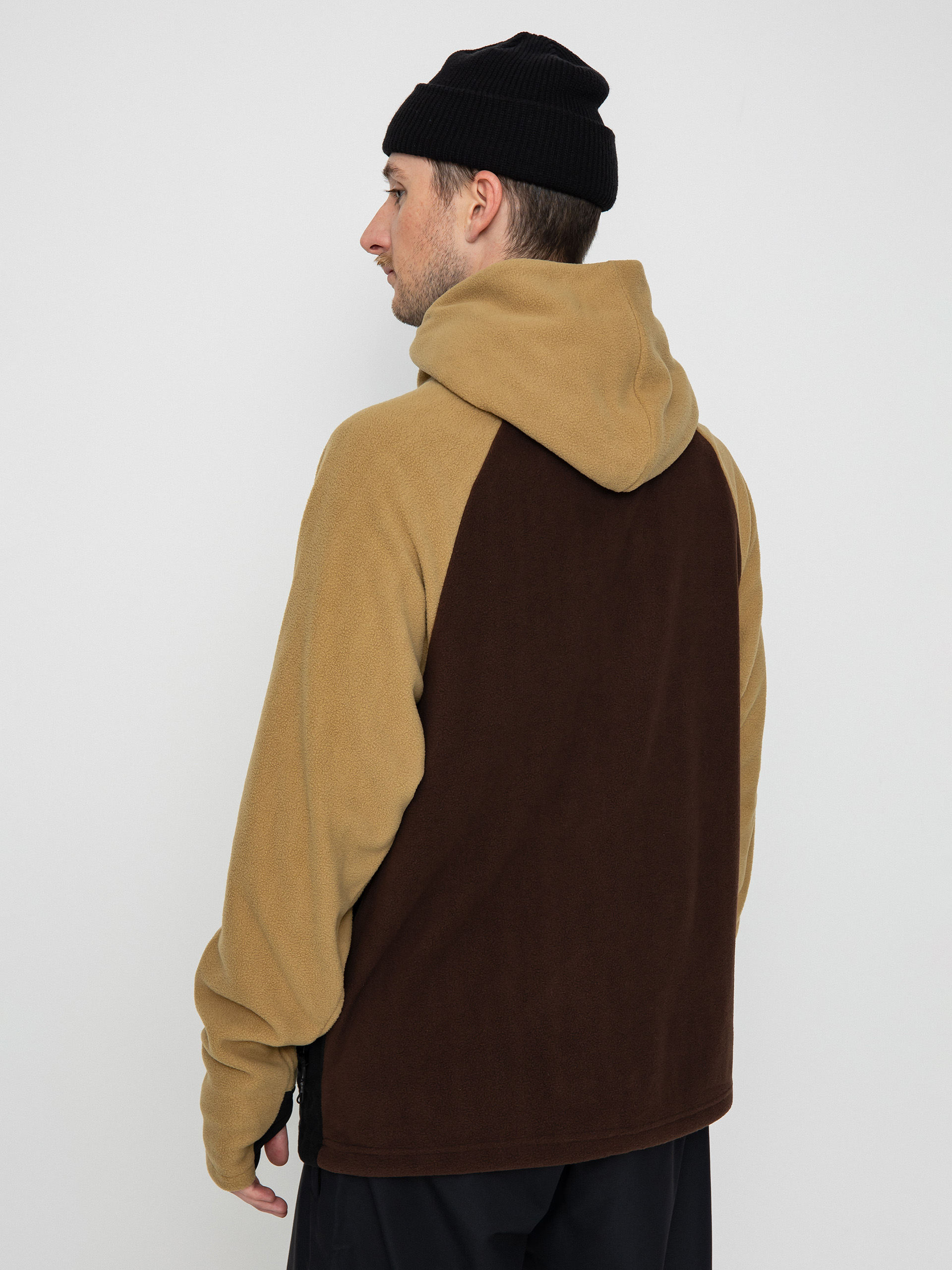 Férfi Volcom Polar 1/2 Zip HD Thermo pulóver (dark khaki)