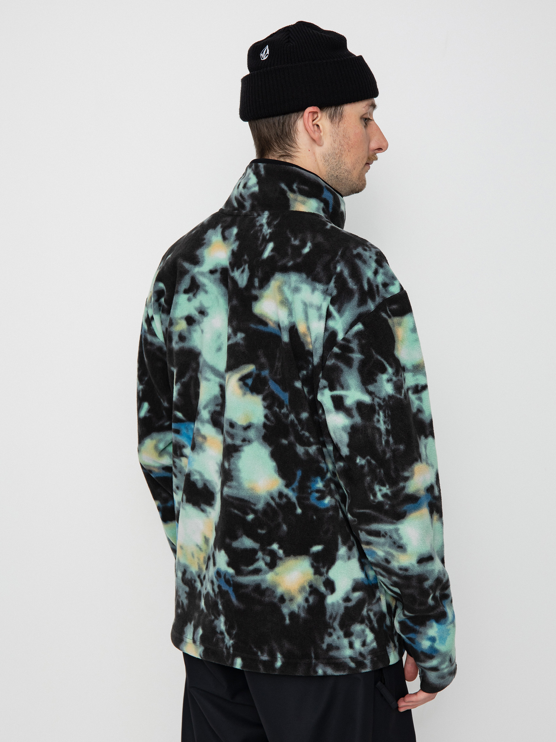 Férfi Volcom Polar Mock 1/2 Zip Thermo pulóver (spritz black)